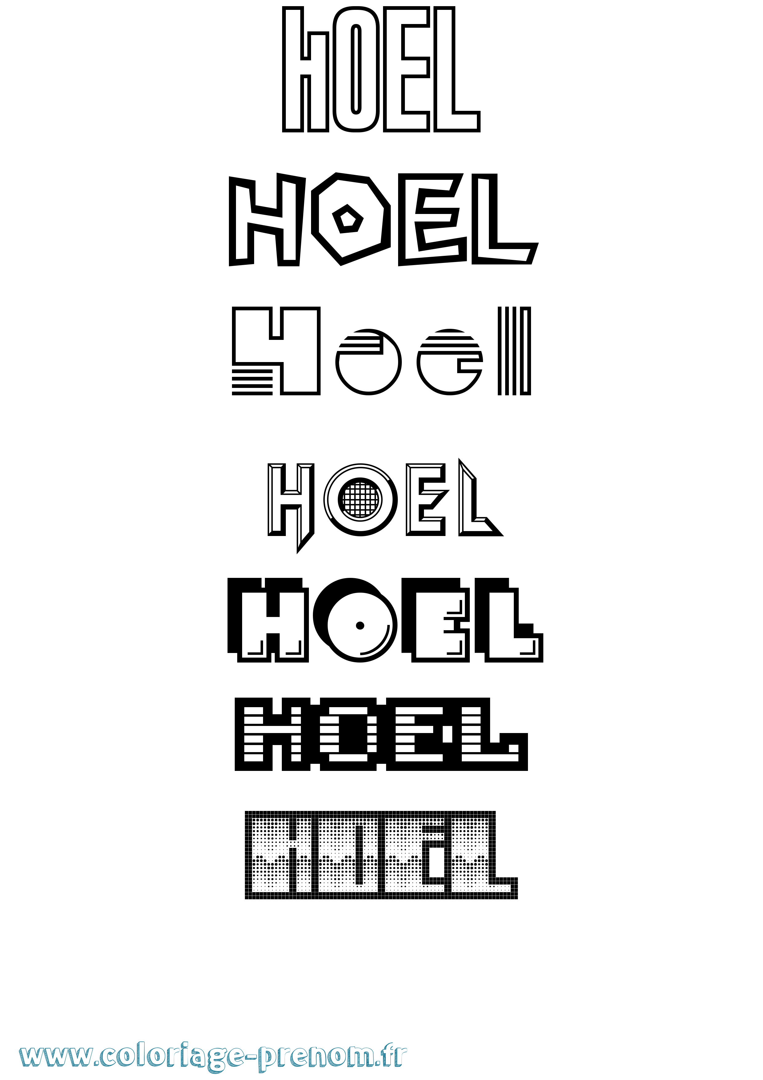 Coloriage Hoel Jeux Vidéos Coloriage prénom Hoel Jeux Vidéos
