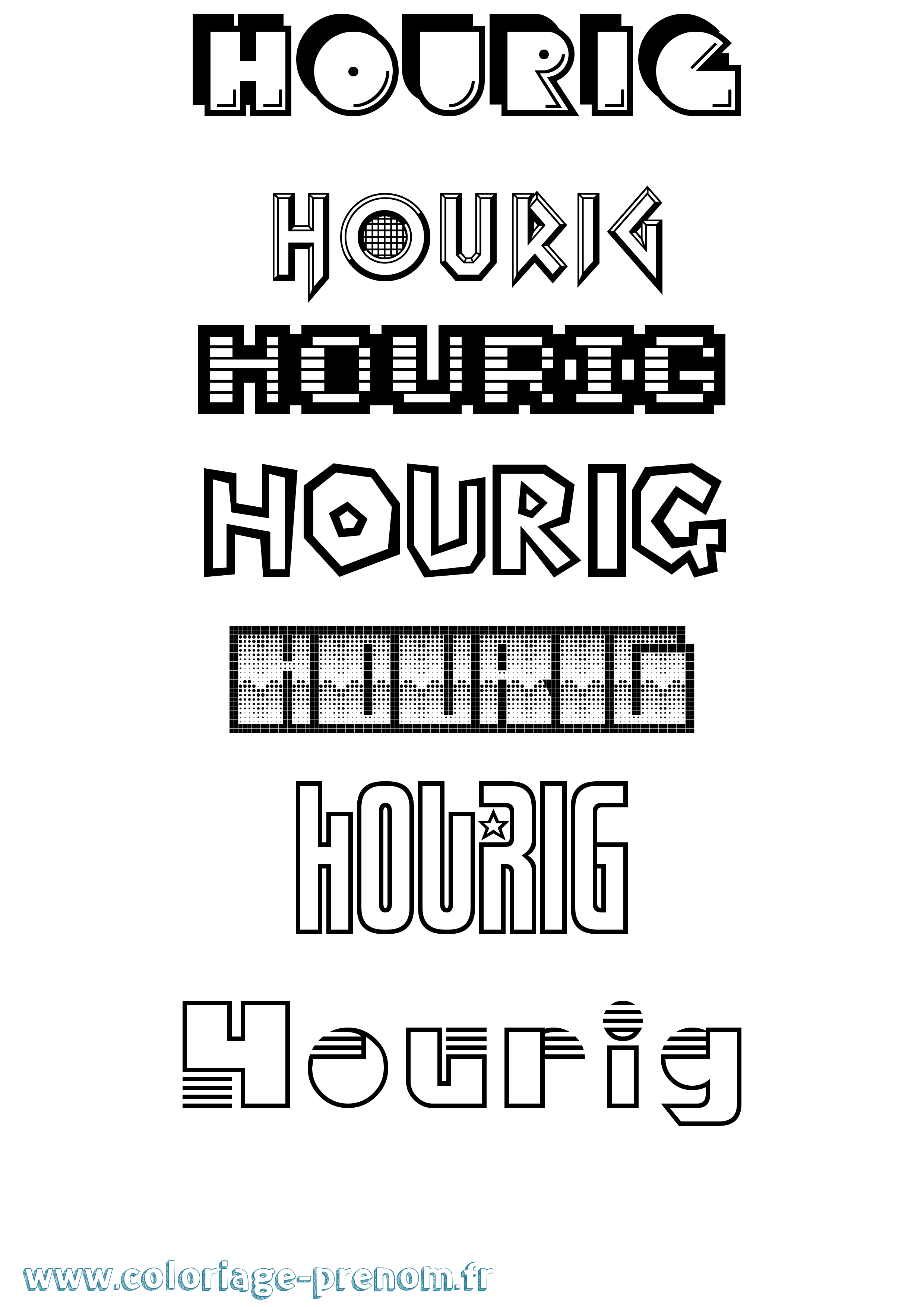 Coloriage Hourig Jeux Vidéos Coloriage prénom Hourig Jeux Vidéos