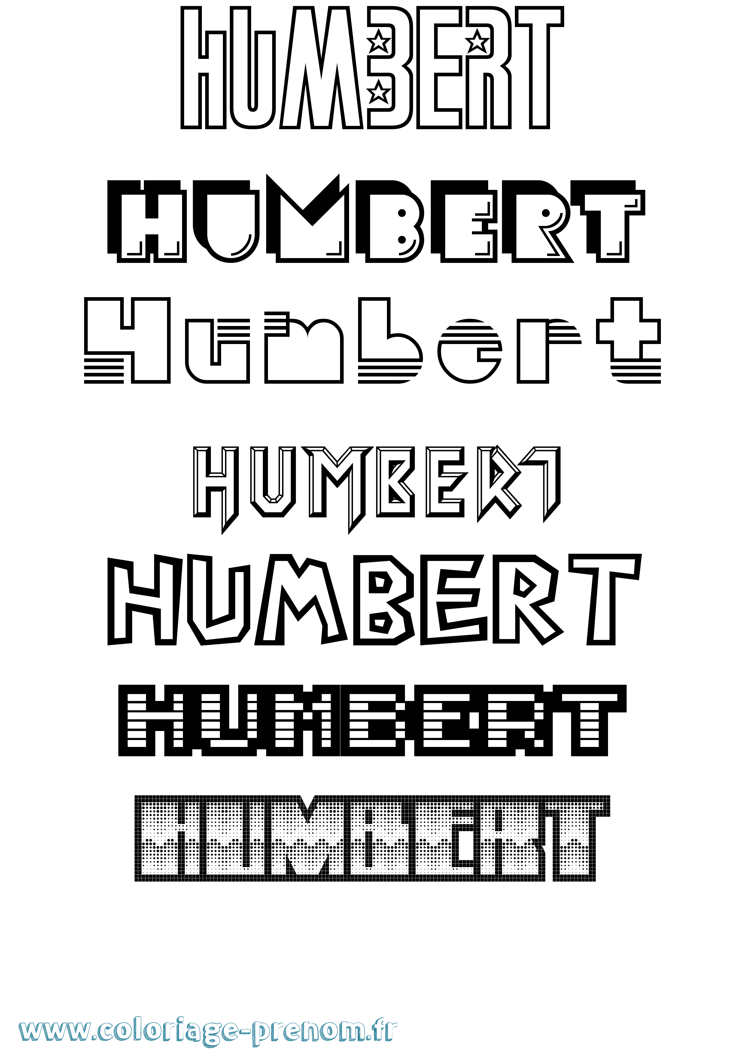 Coloriage Humbert Jeux Vidéos Coloriage prénom Humbert Jeux Vidéos