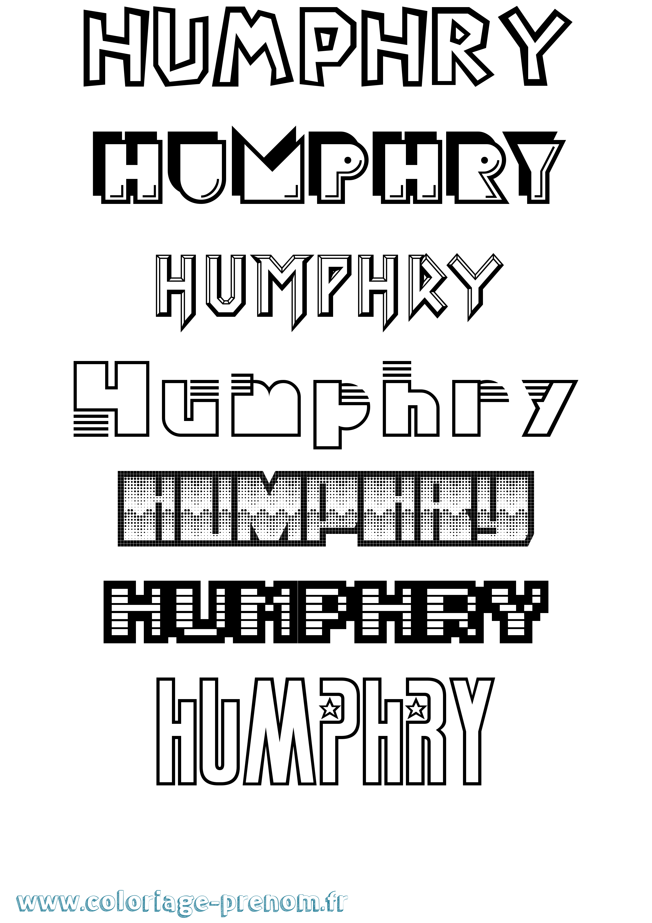 Coloriage Humphry Jeux Vidéos Coloriage prénom Humphry Jeux Vidéos