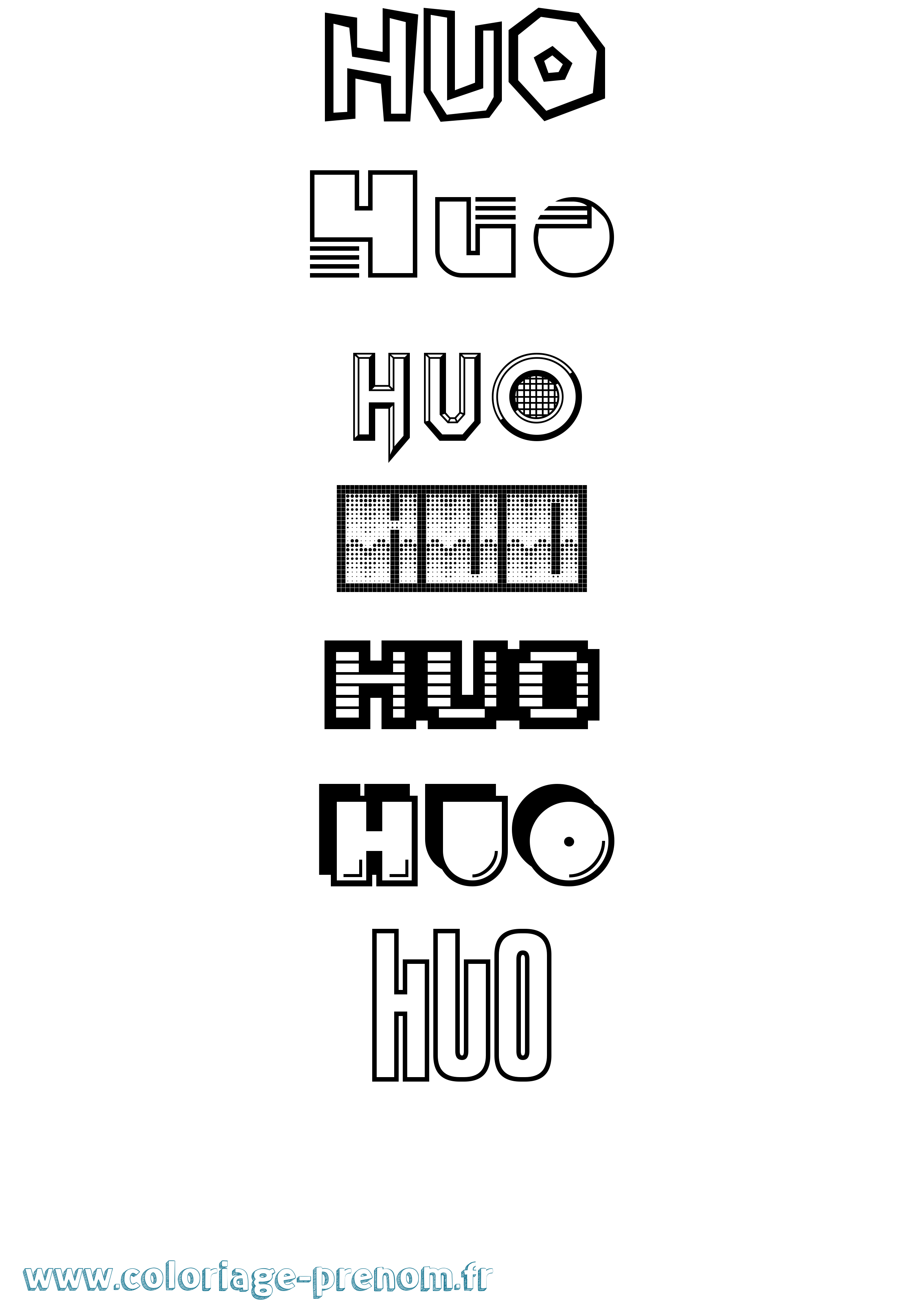 Coloriage Huo Jeux Vidéos Coloriage prénom Huo Jeux Vidéos