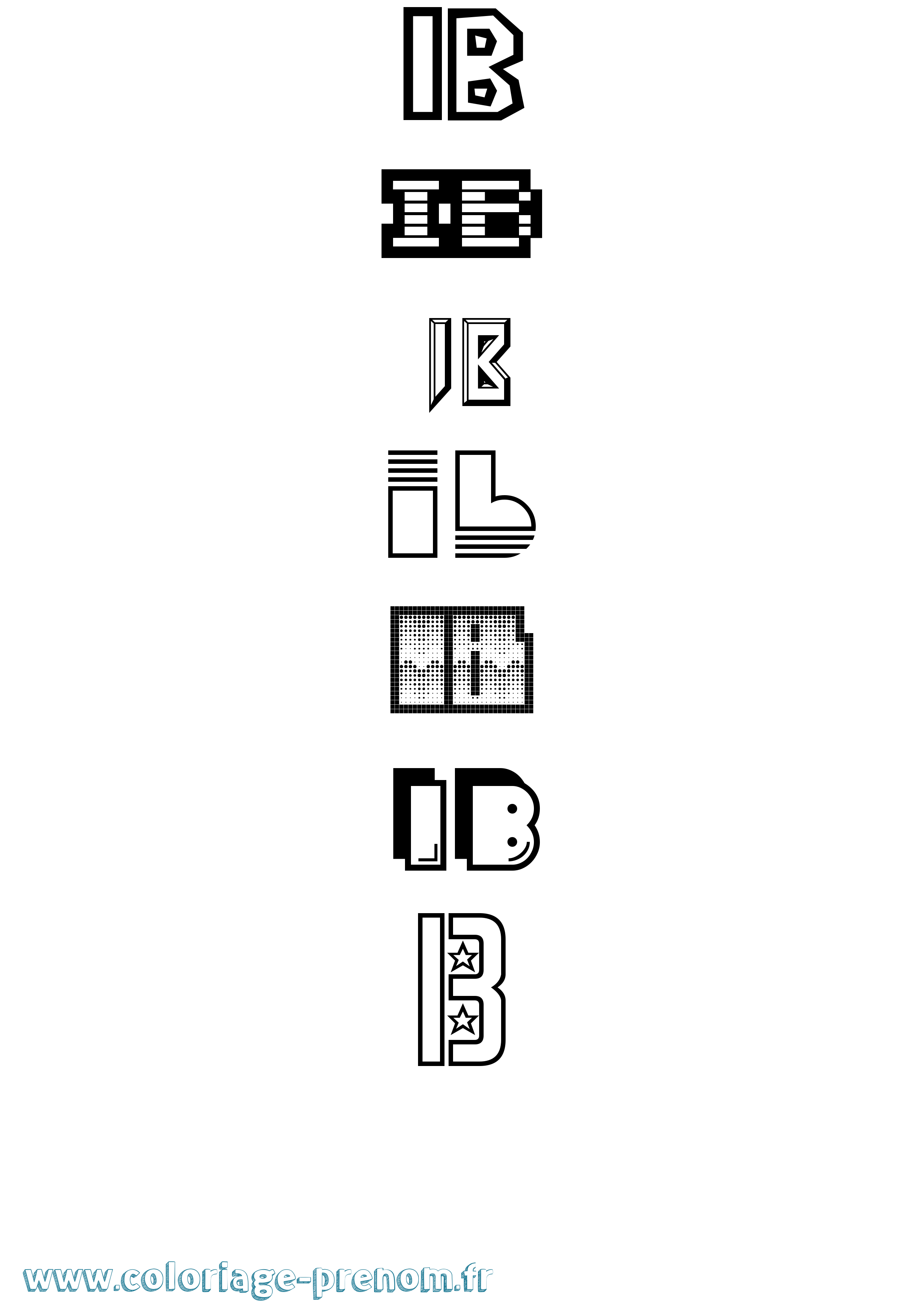 Coloriage Ib Jeux Vidéos Coloriage prénom Ib Jeux Vidéos