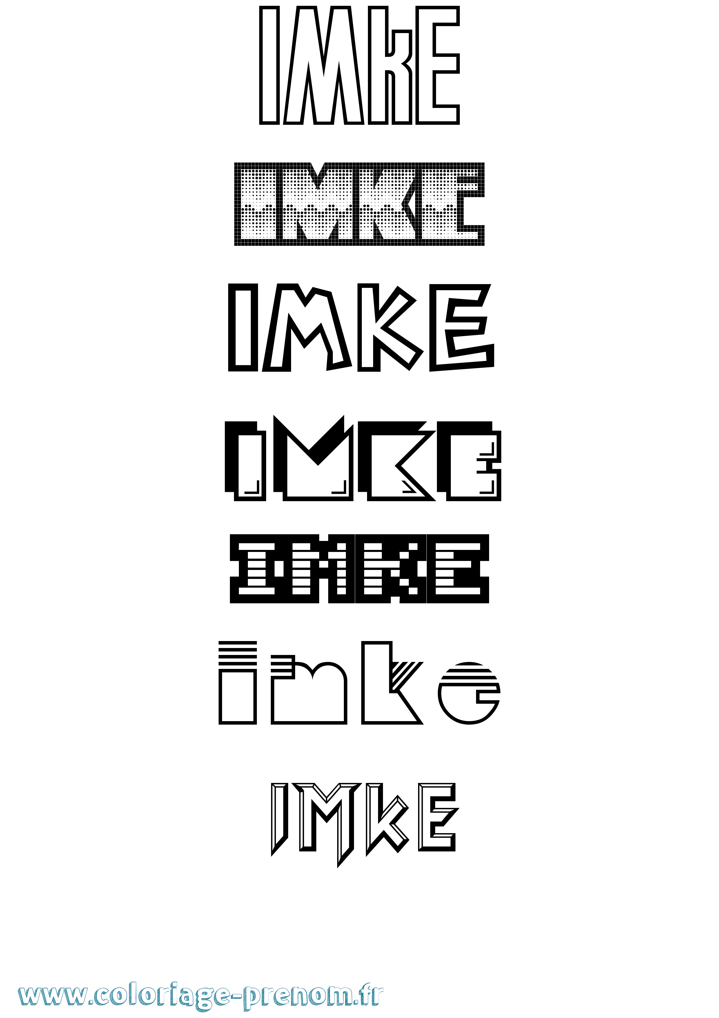 Coloriage Imke Jeux Vidéos Coloriage prénom Imke Jeux Vidéos
