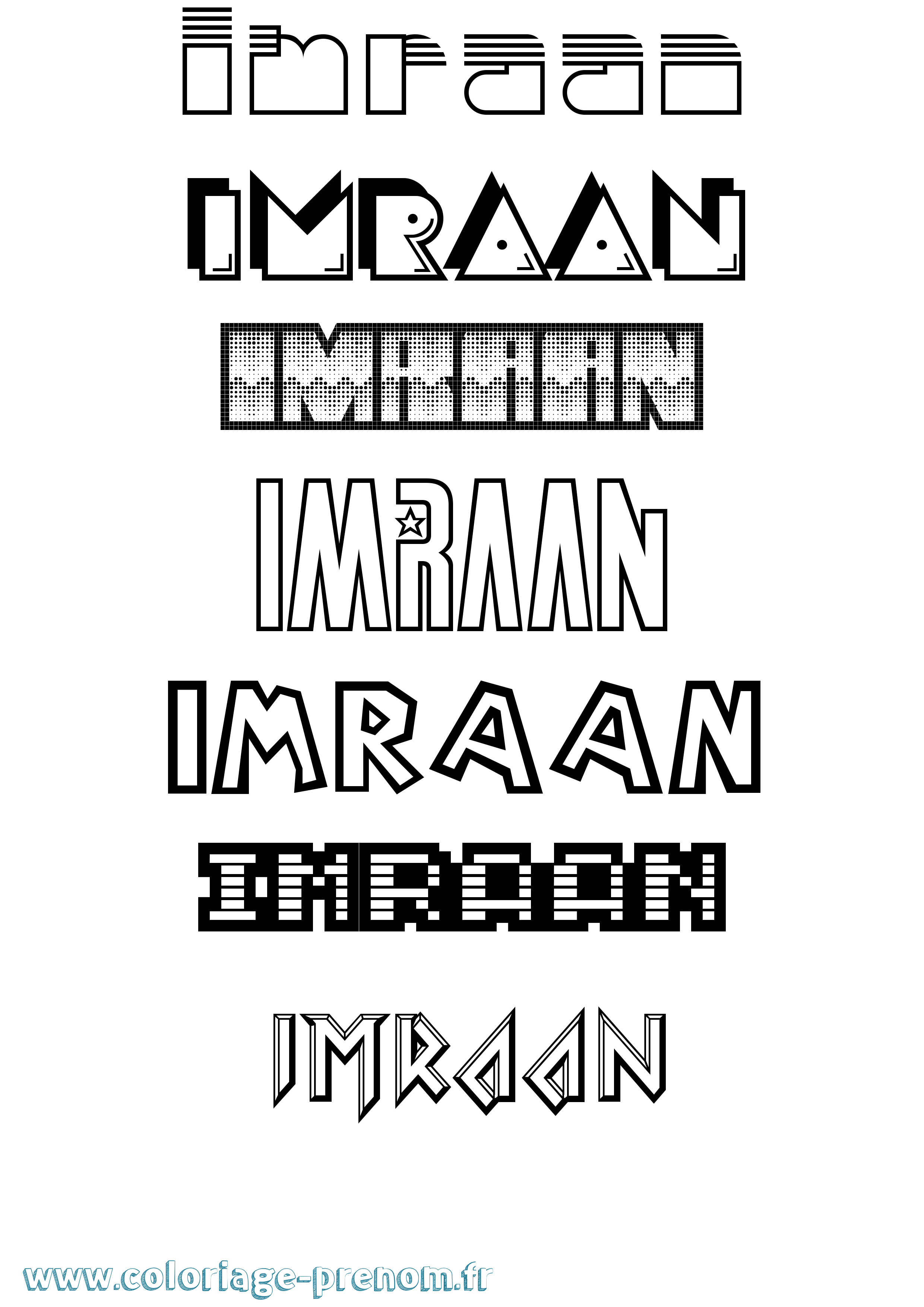 Coloriage Imraan Jeux Vidéos Coloriage prénom Imraan Jeux Vidéos