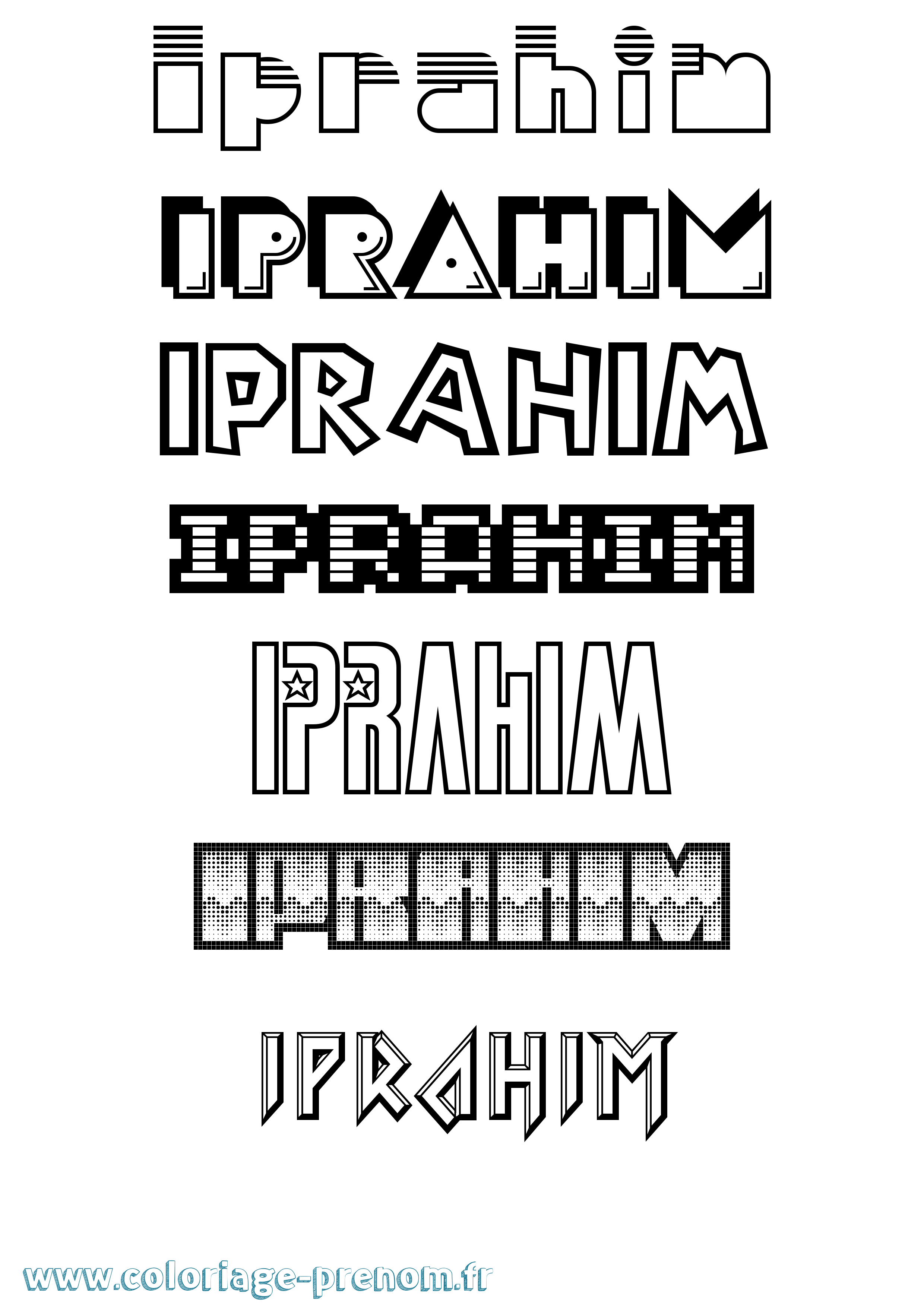 Coloriage Iprahim Jeux Vidéos Coloriage prénom Iprahim Jeux Vidéos