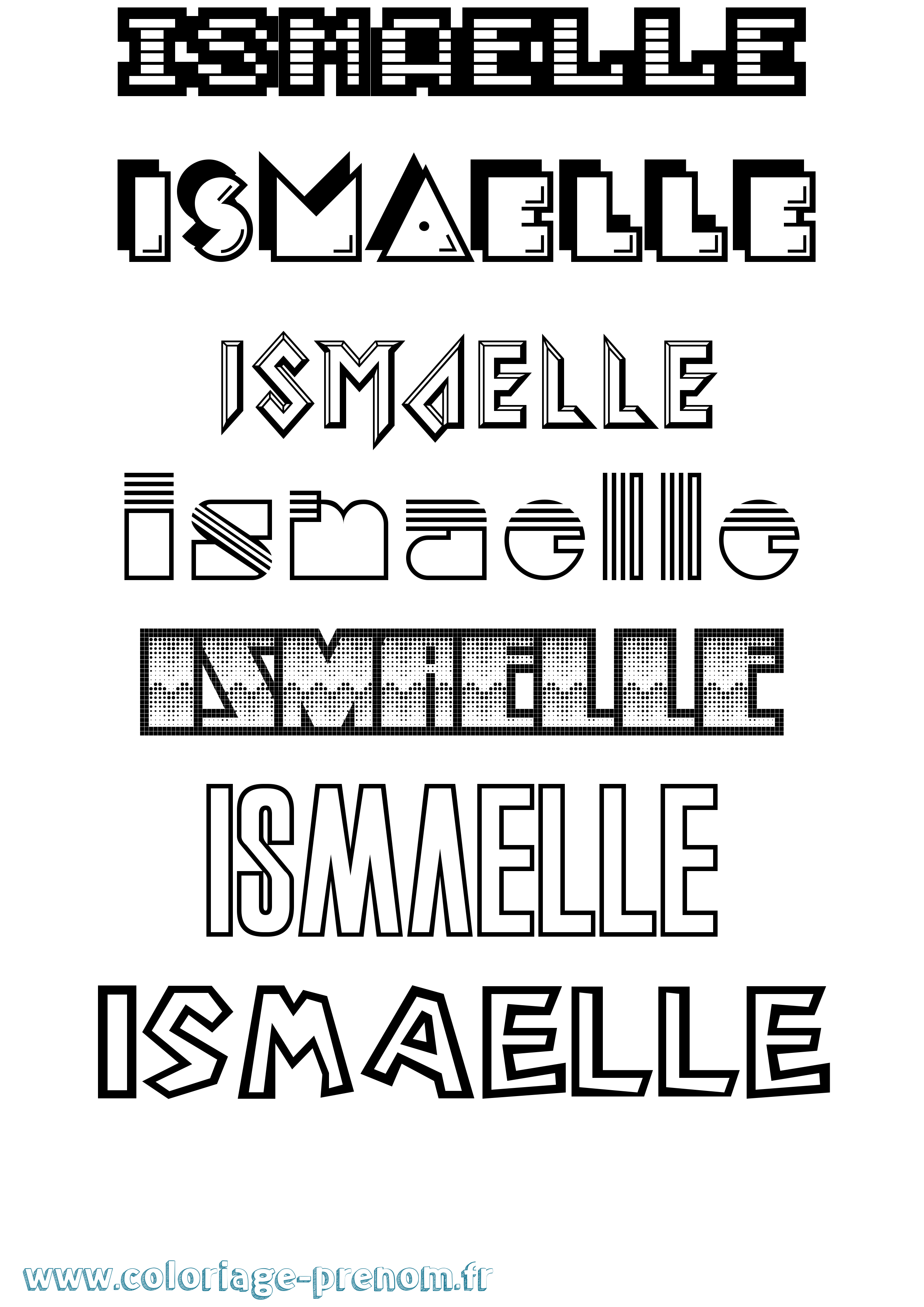 Coloriage Ismaelle Jeux Vidéos Coloriage prénom Ismaelle Jeux Vidéos