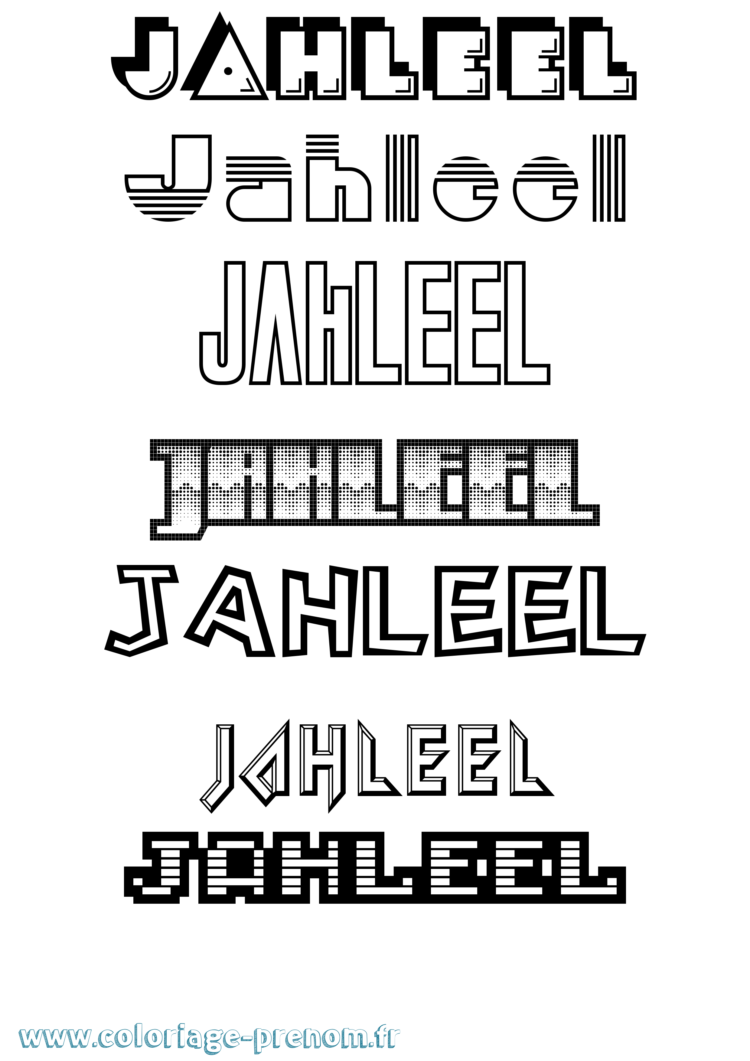 Coloriage Jahleel Jeux Vidéos Coloriage prénom Jahleel Jeux Vidéos