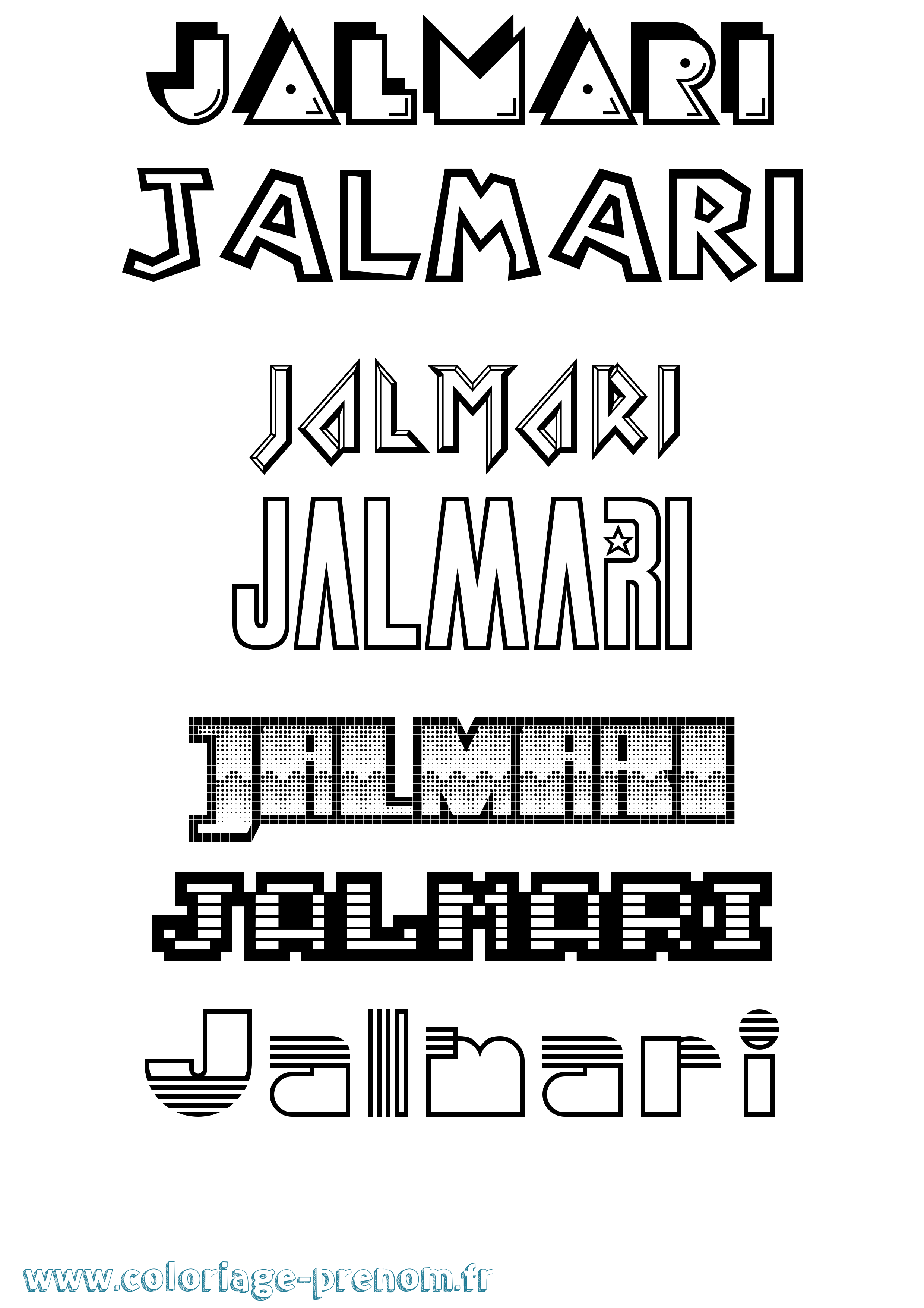Coloriage Jalmari Jeux Vidéos Coloriage prénom Jalmari Jeux Vidéos