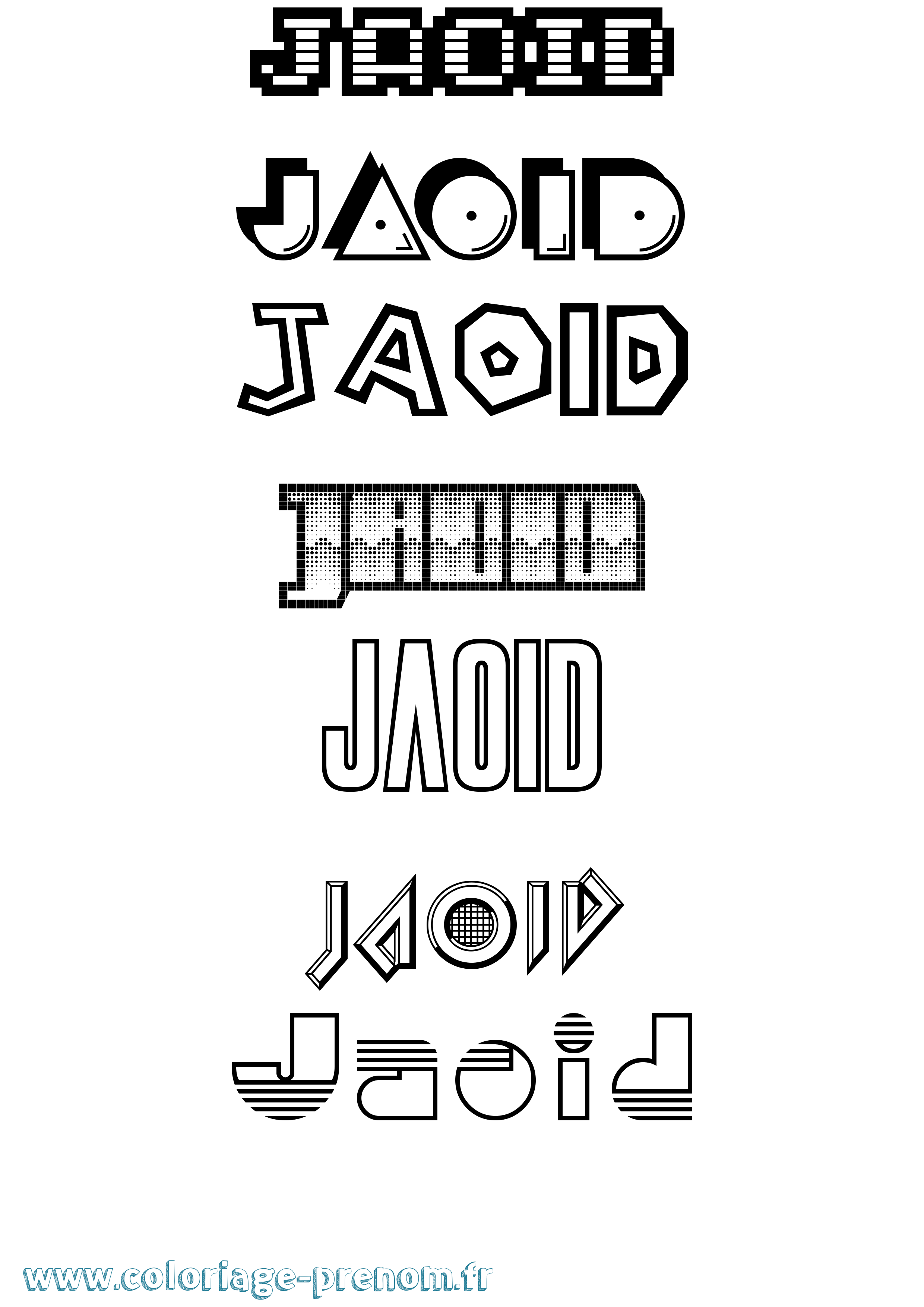 Coloriage Jaoid Jeux Vidéos Coloriage prénom Jaoid Jeux Vidéos