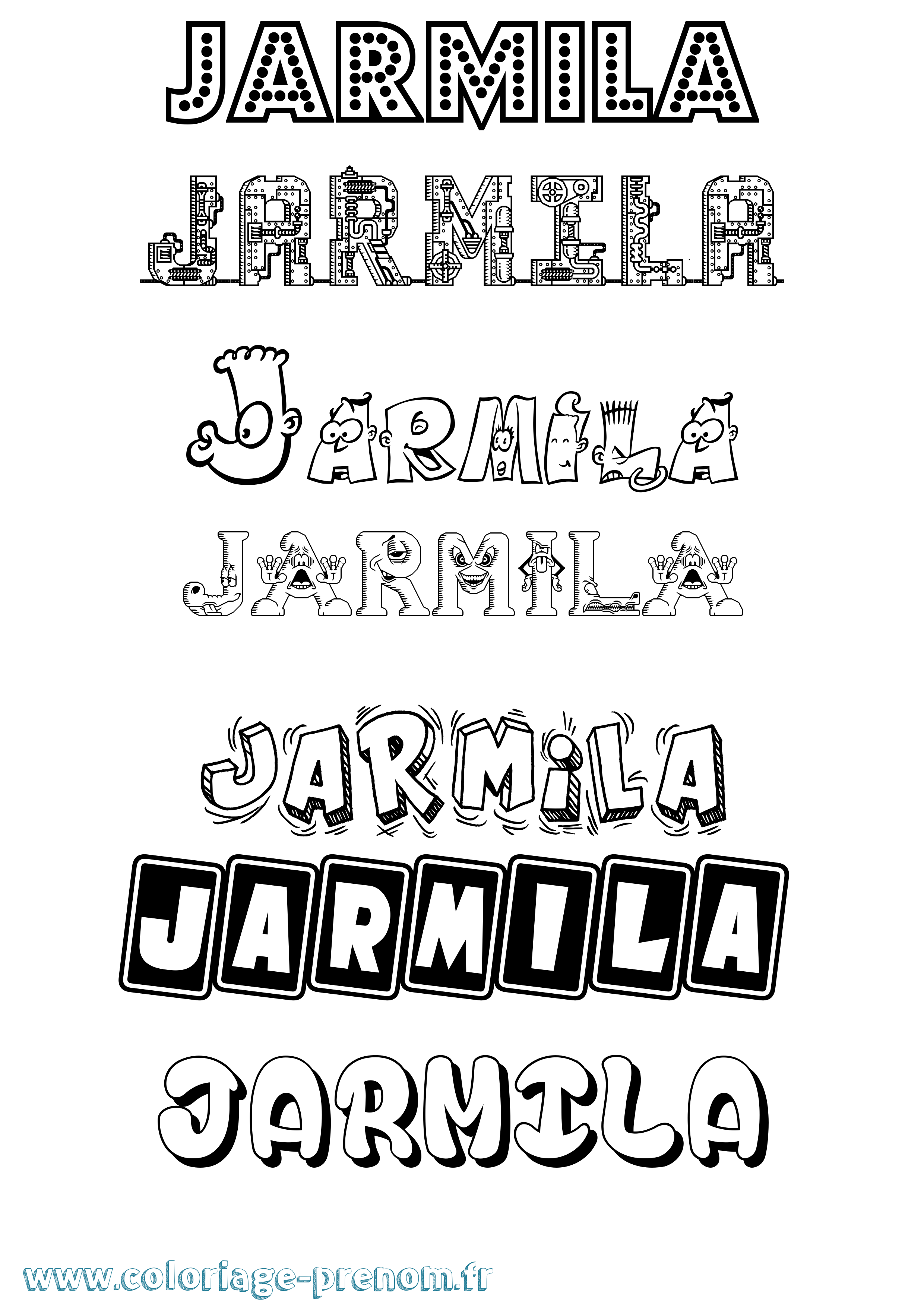 Coloriage Jarmila Fun Coloriage prénom Jarmila Fun