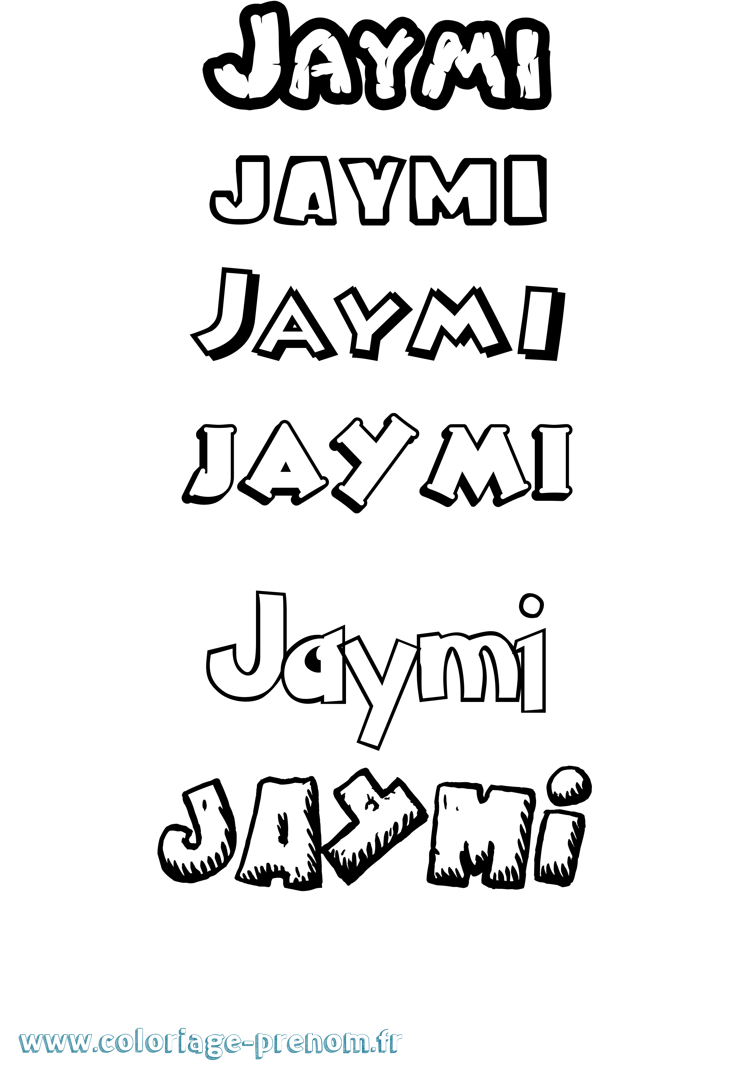 Coloriage Jaymi Dessin Animé Coloriage prénom Jaymi Dessin Animé