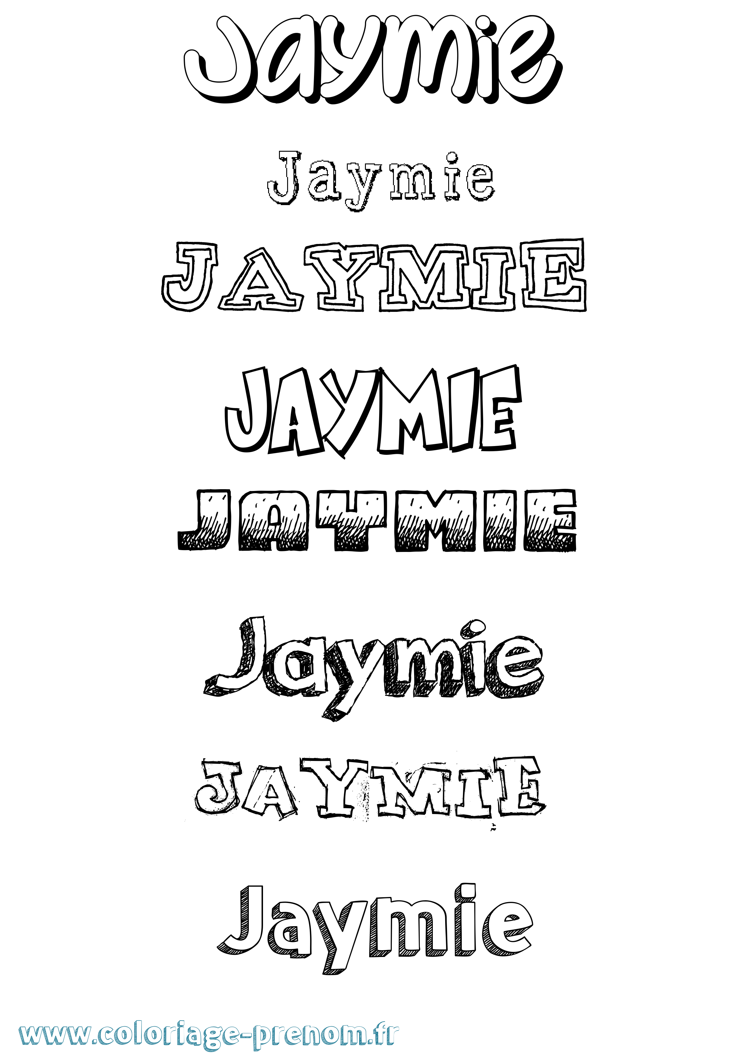 Coloriage Jaymie Dessiné Coloriage prénom Jaymie Dessiné