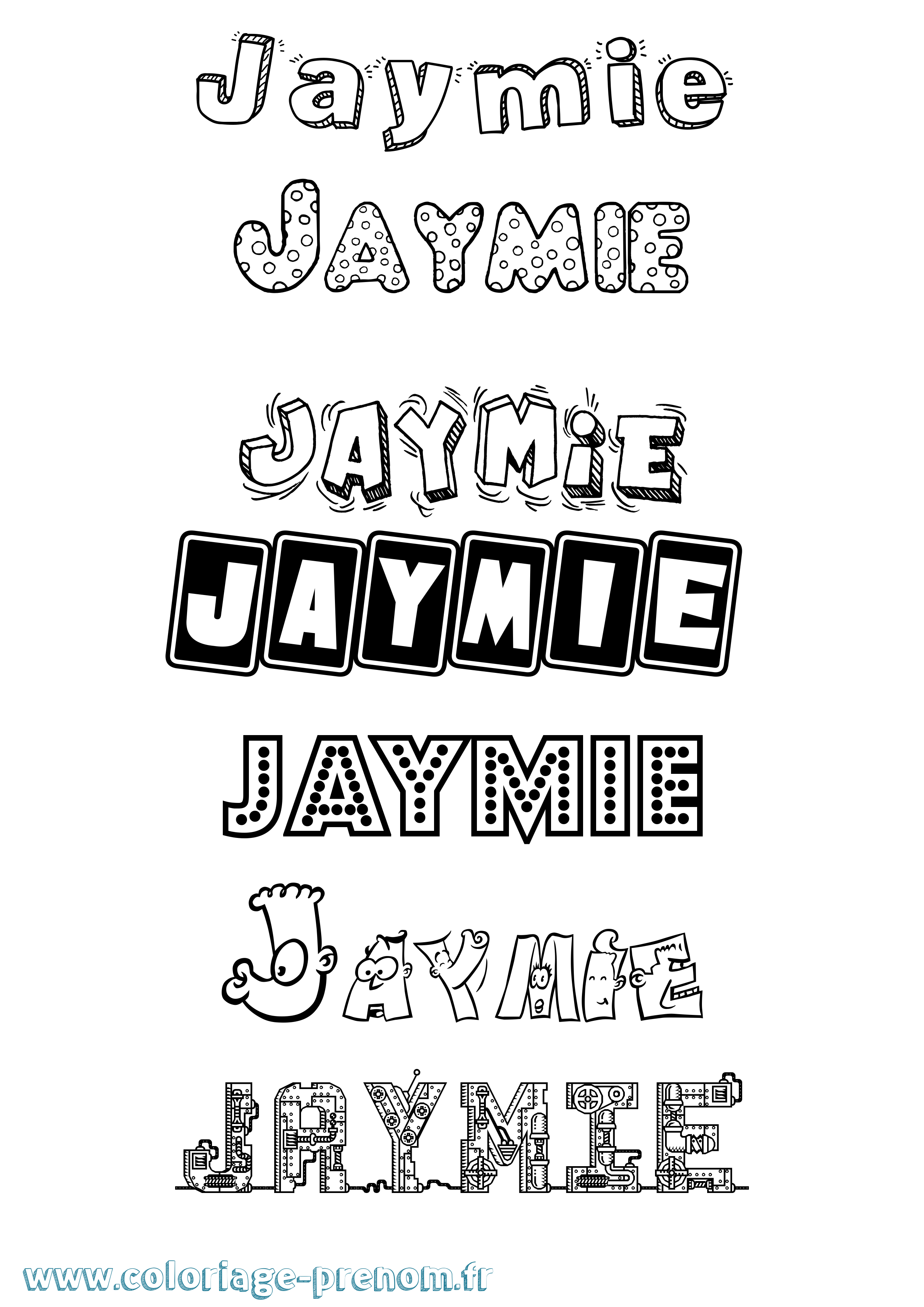 Coloriage Jaymie Fun Coloriage prénom Jaymie Fun