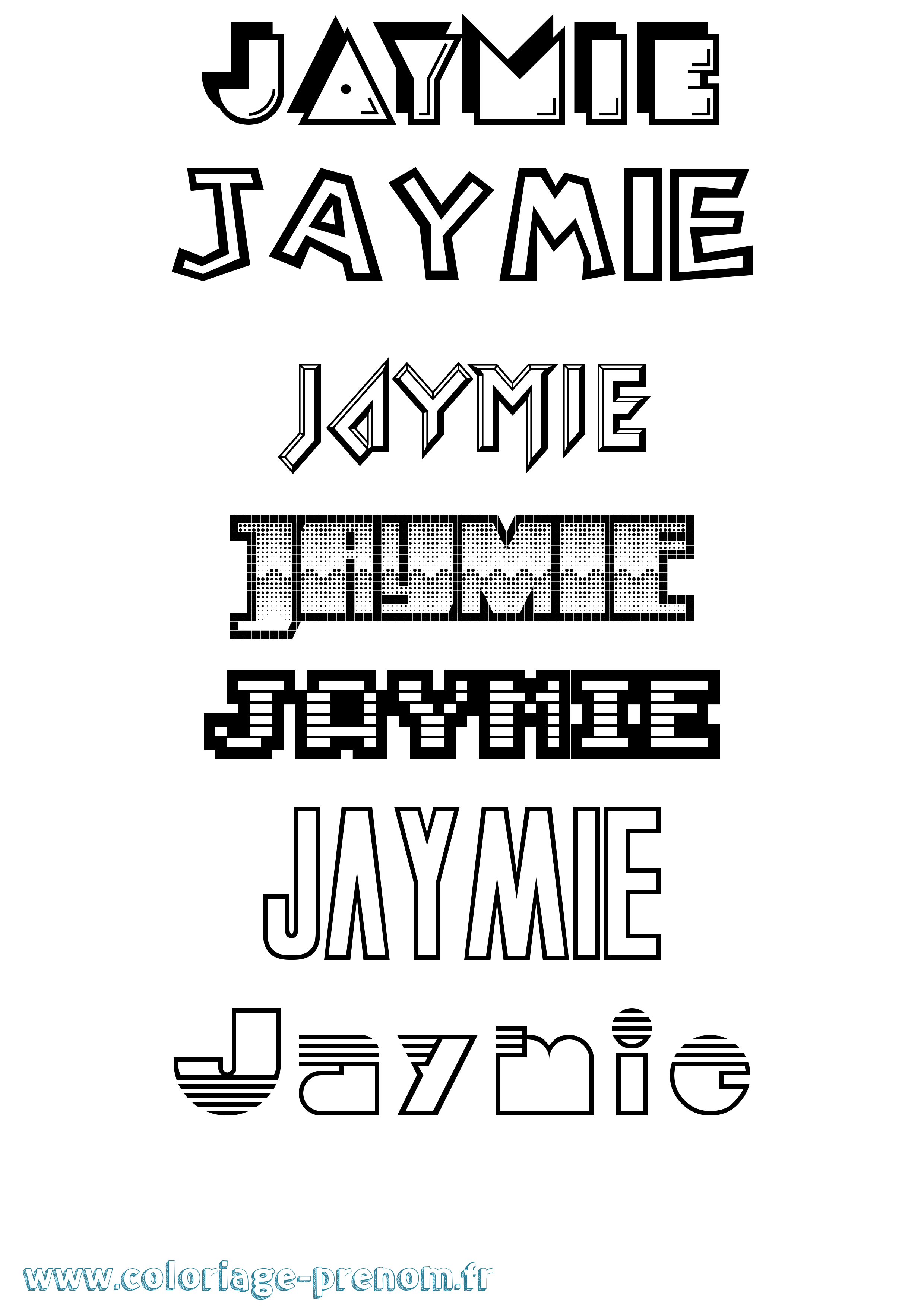 Coloriage Jaymie Jeux Vidéos Coloriage prénom Jaymie Jeux Vidéos