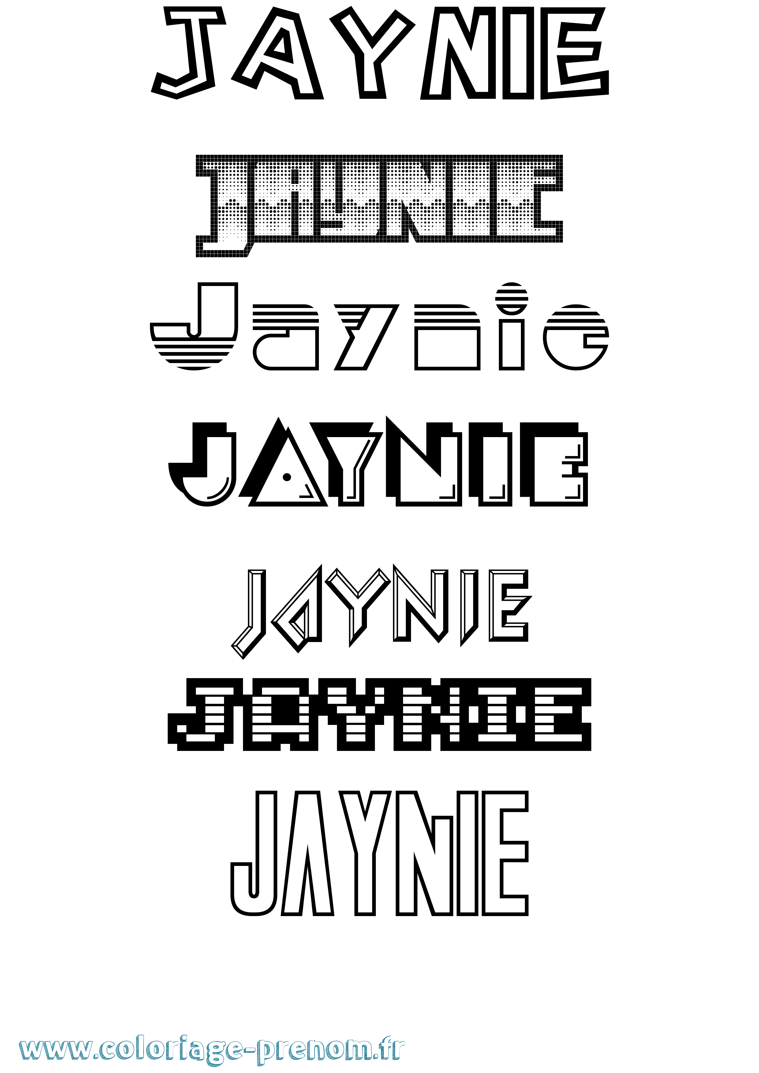 Coloriage Jaynie Jeux Vidéos Coloriage prénom Jaynie Jeux Vidéos