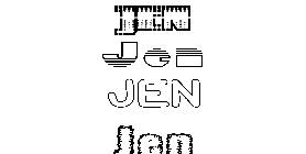 Coloriage Jen