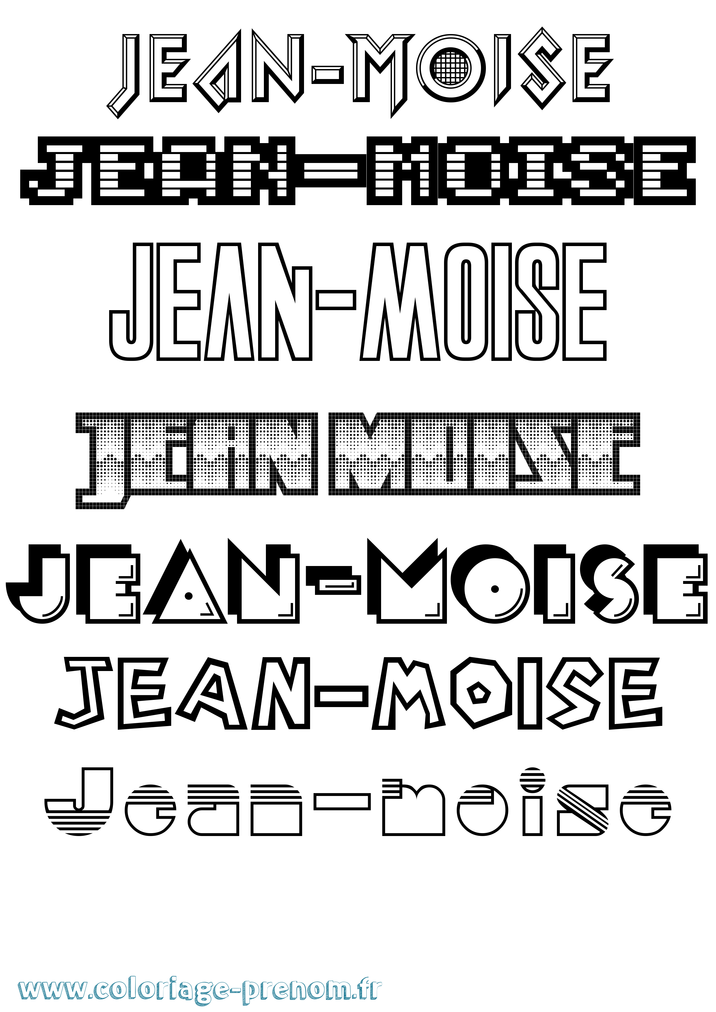 Coloriage Jean-Moise Jeux Vidéos Coloriage prénom Jean-Moise Jeux Vidéos