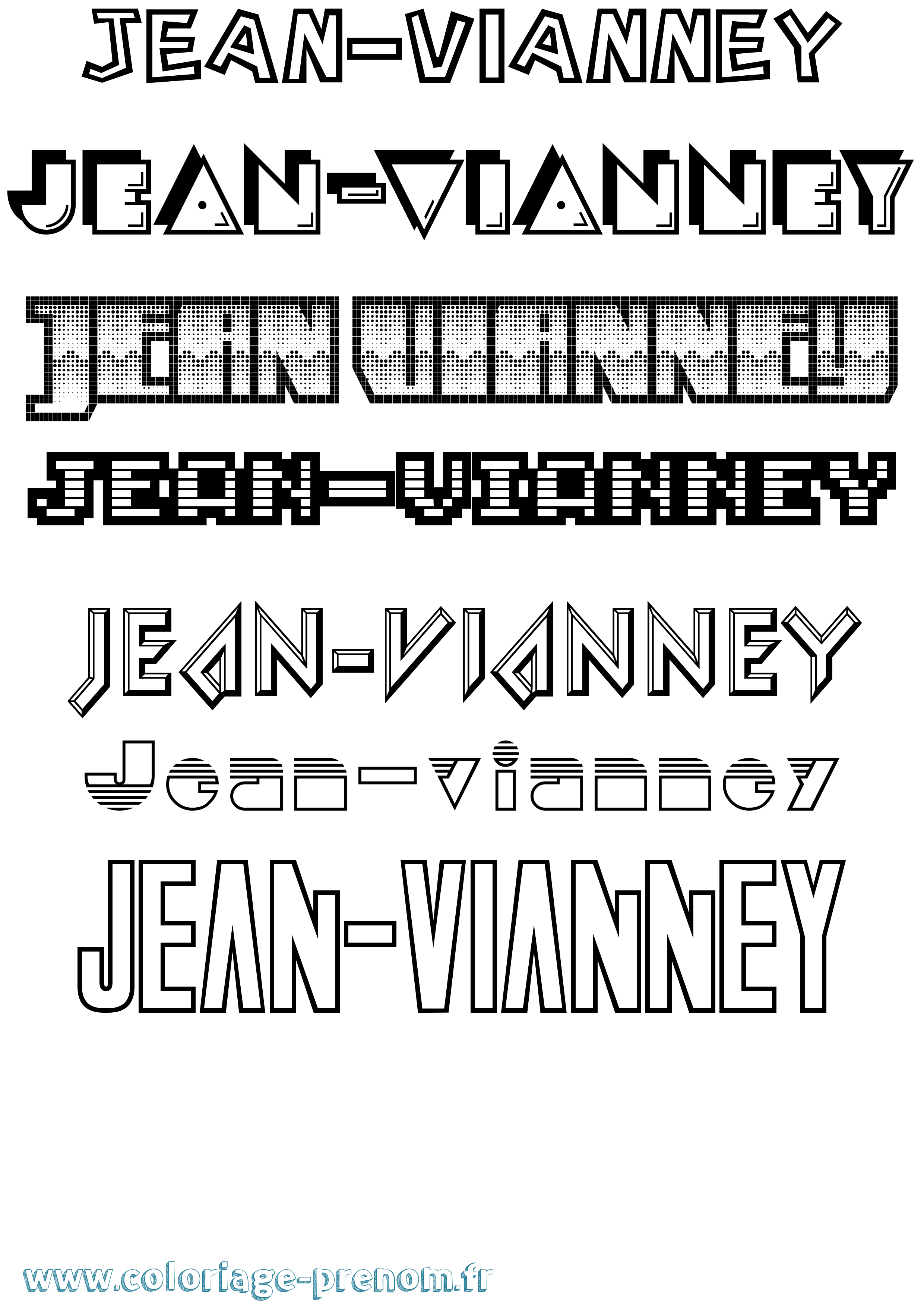 Coloriage Jean-Vianney Jeux Vidéos Coloriage prénom Jean-Vianney Jeux Vidéos
