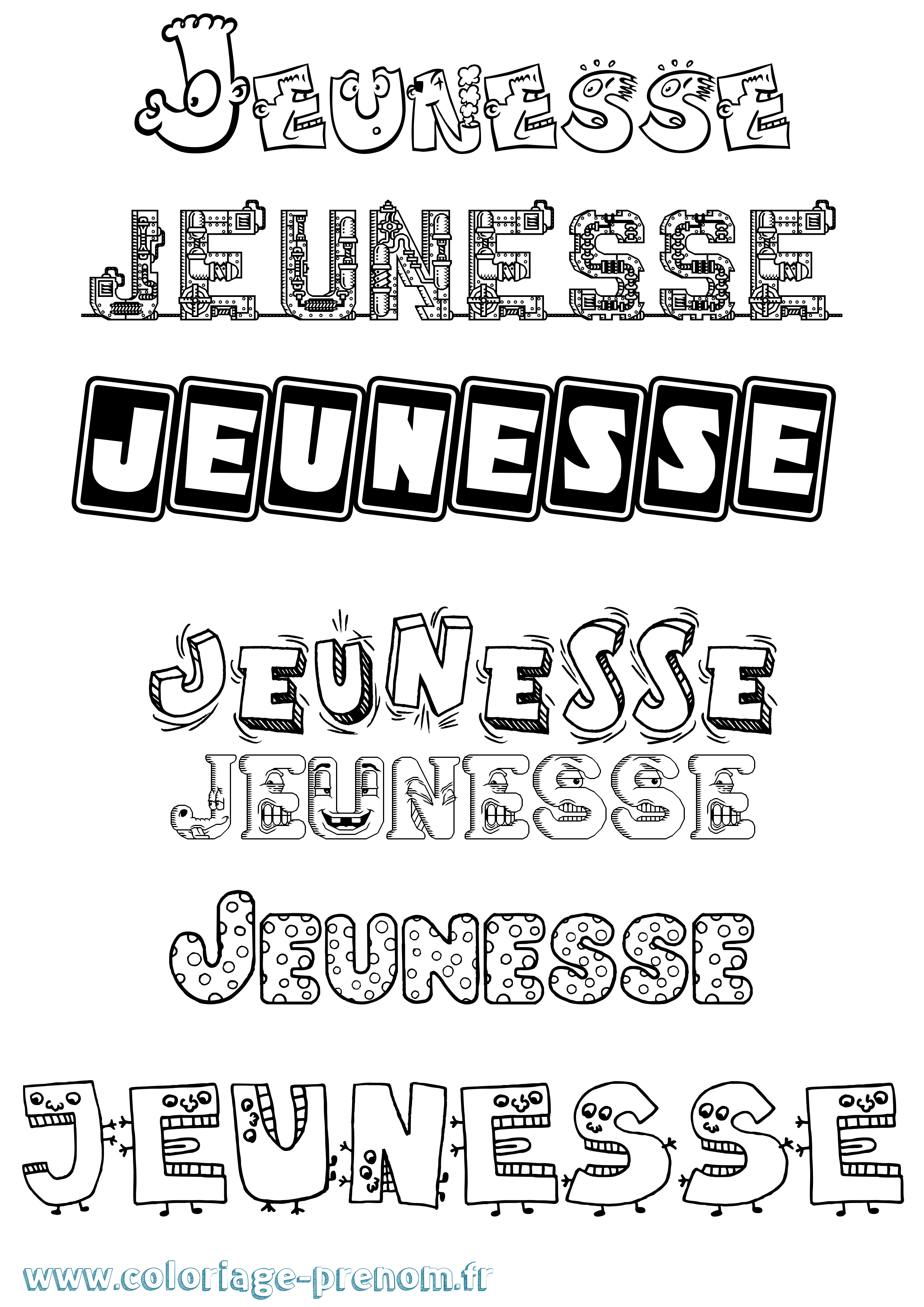 Coloriage Jeunesse Fun Coloriage prénom Jeunesse Fun