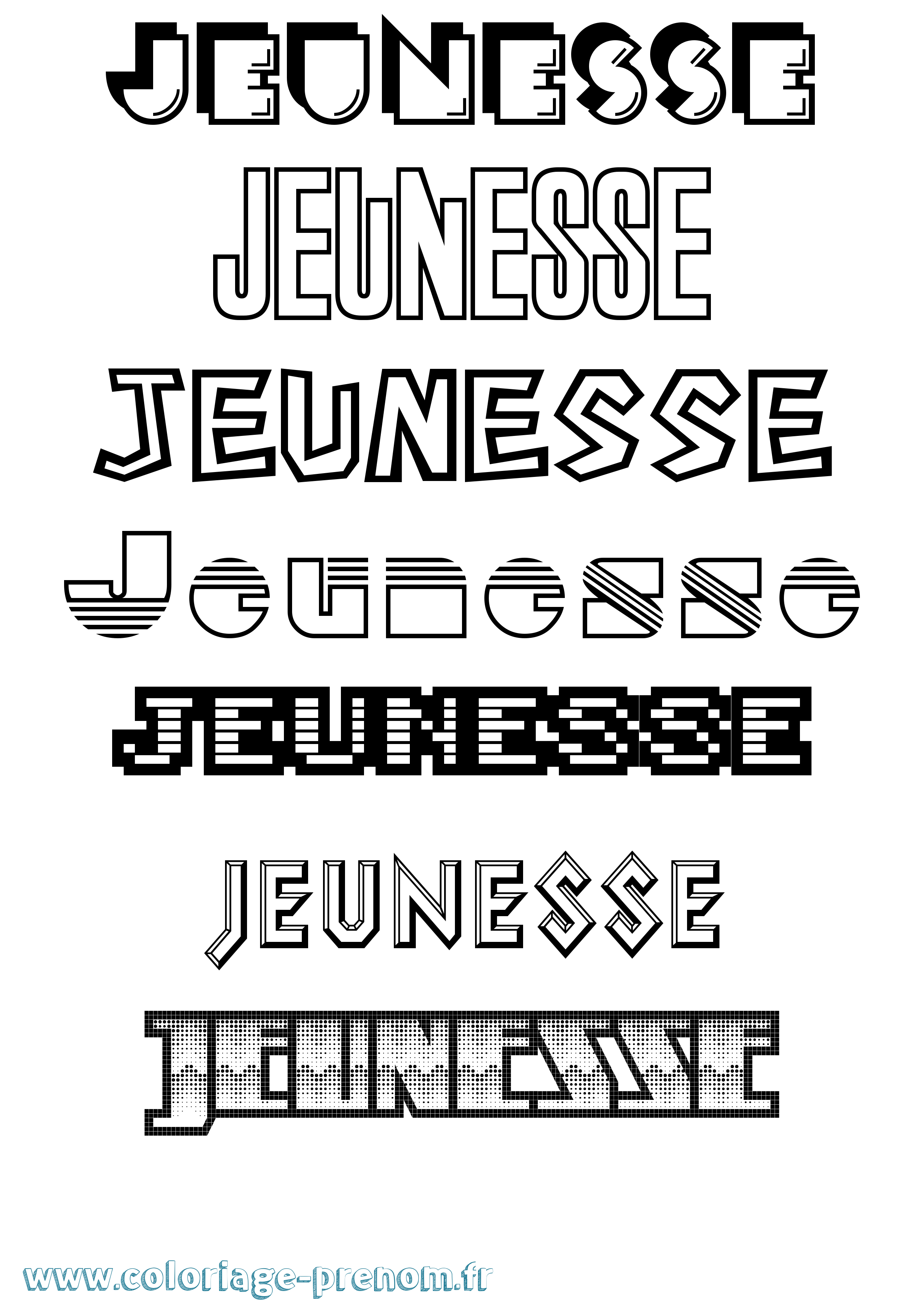 Coloriage Jeunesse Jeux Vidéos Coloriage prénom Jeunesse Jeux Vidéos