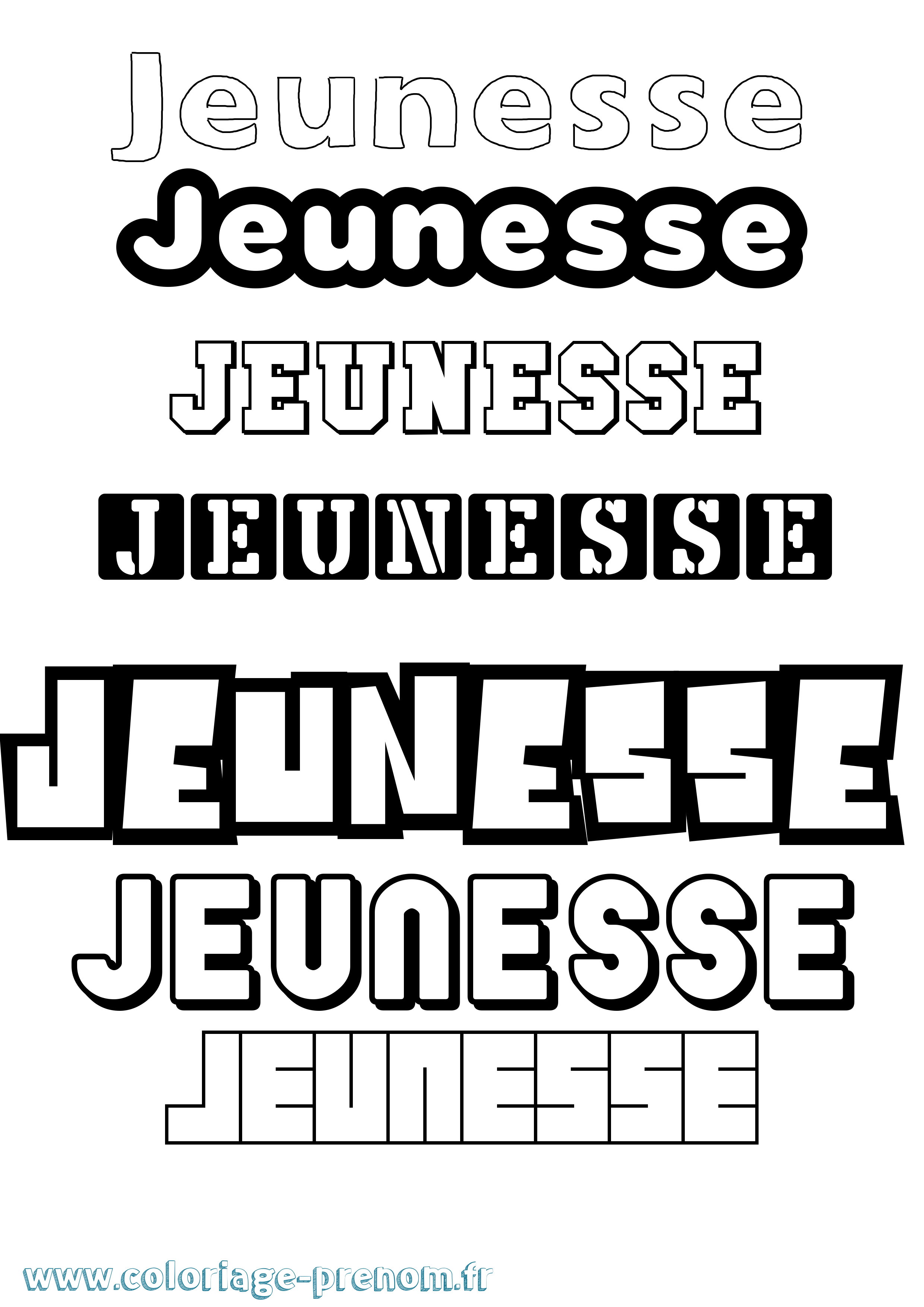 Coloriage Jeunesse Simple Coloriage prénom Jeunesse Simple