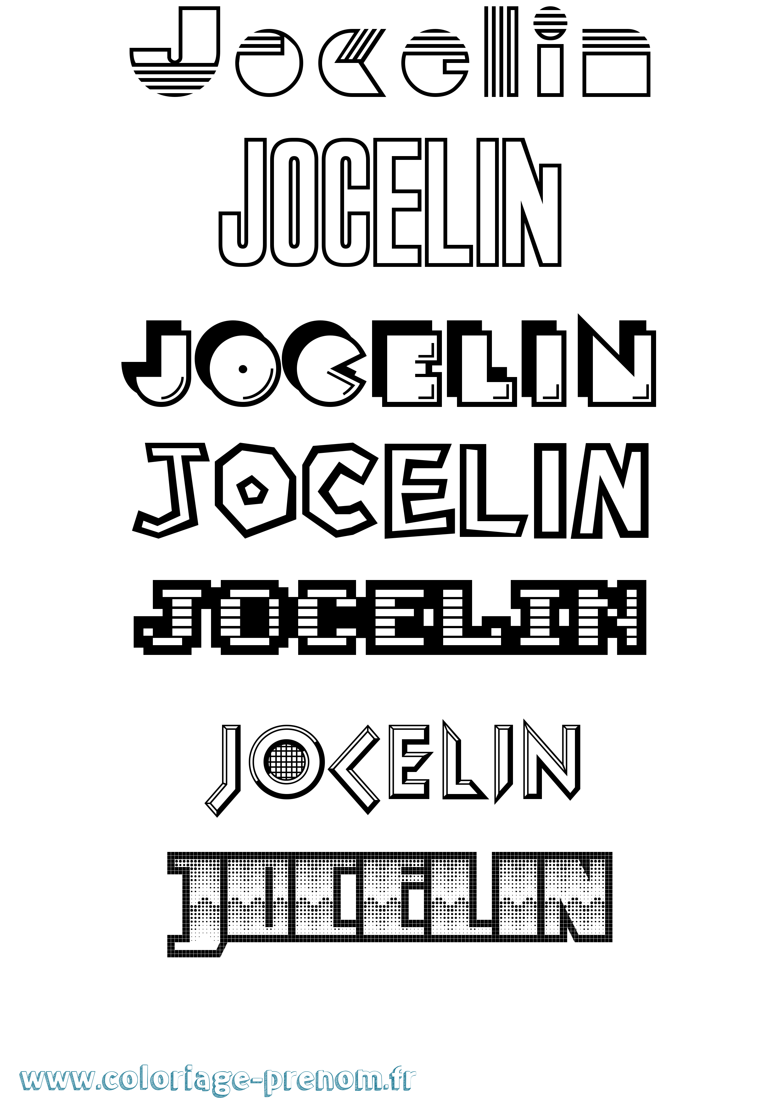 Coloriage Jocelin Jeux Vidéos Coloriage prénom Jocelin Jeux Vidéos