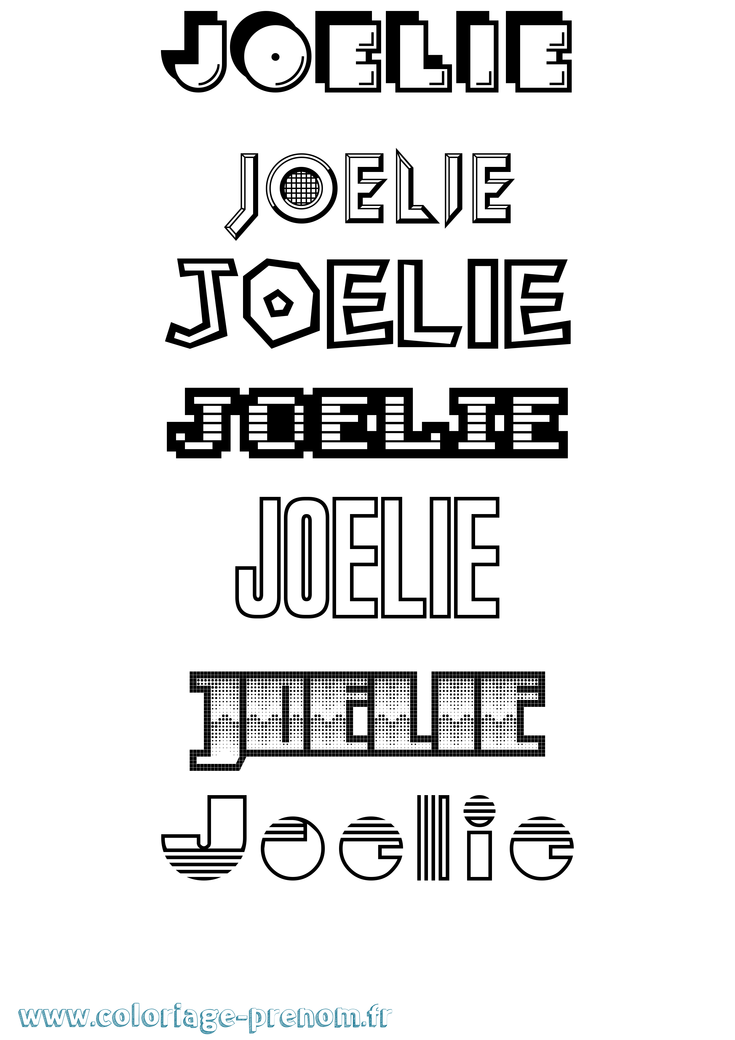 Coloriage Joelie Jeux Vidéos Coloriage prénom Joelie Jeux Vidéos