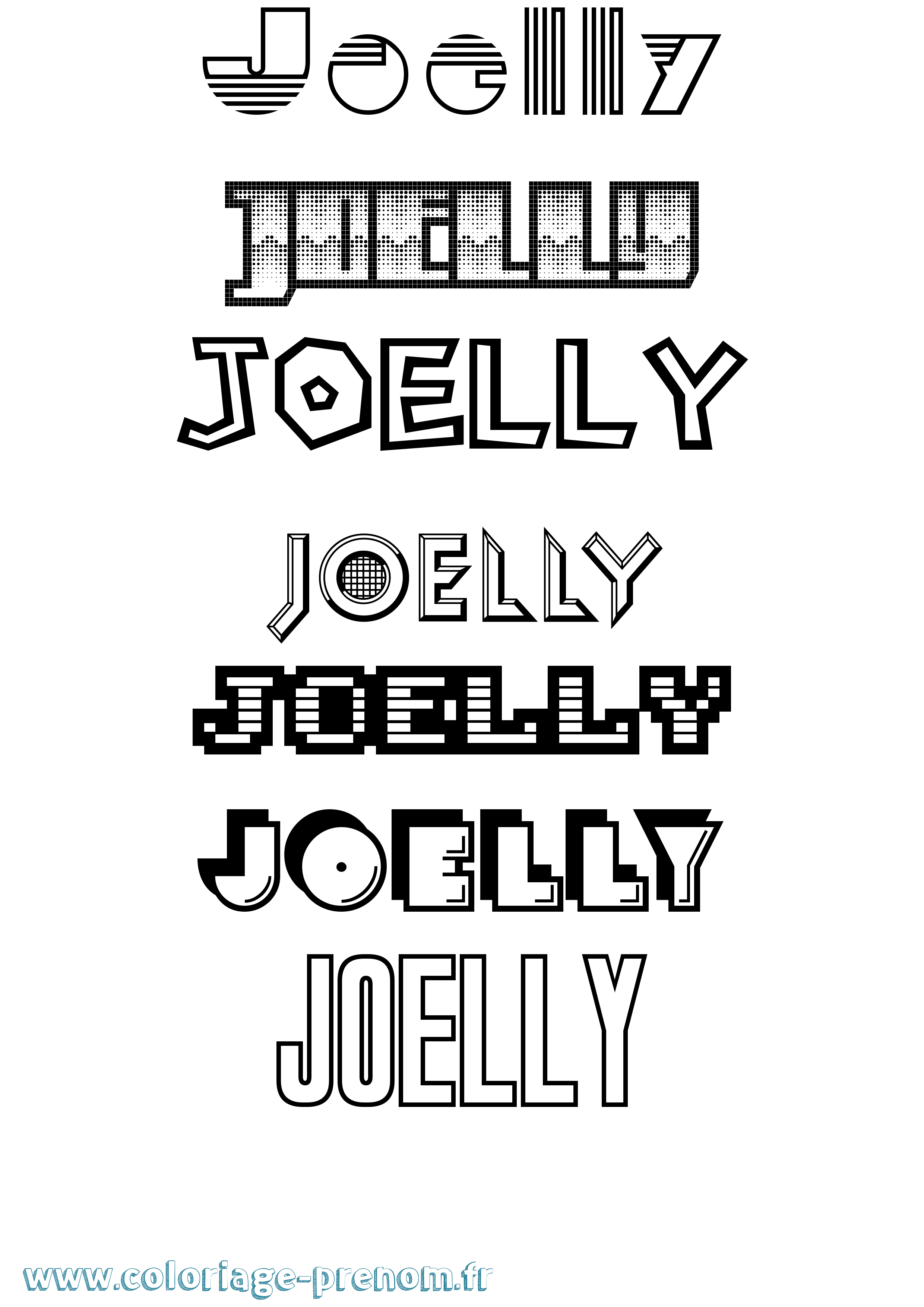 Coloriage Joelly Jeux Vidéos Coloriage prénom Joelly Jeux Vidéos