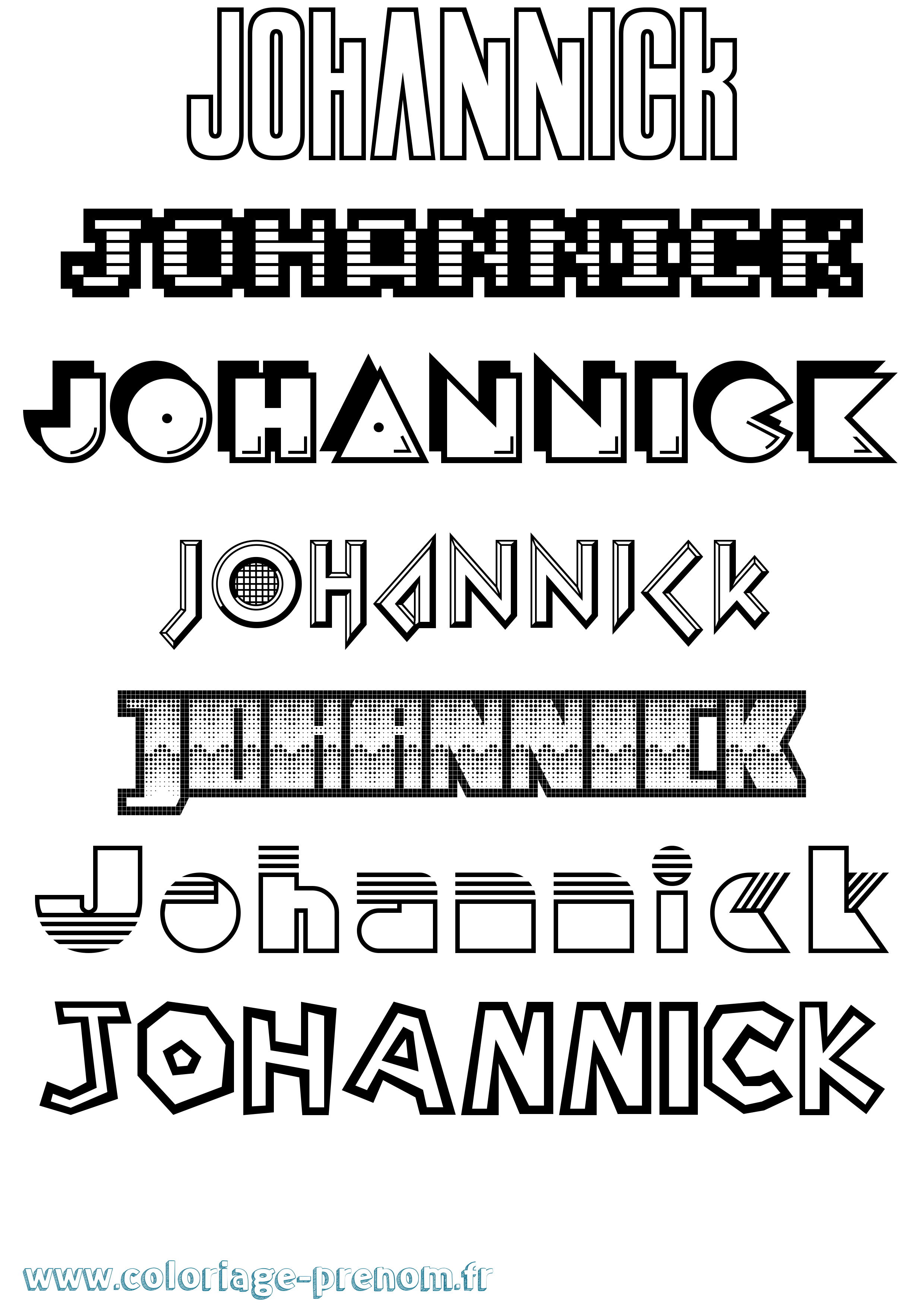 Coloriage Johannick Jeux Vidéos Coloriage prénom Johannick Jeux Vidéos