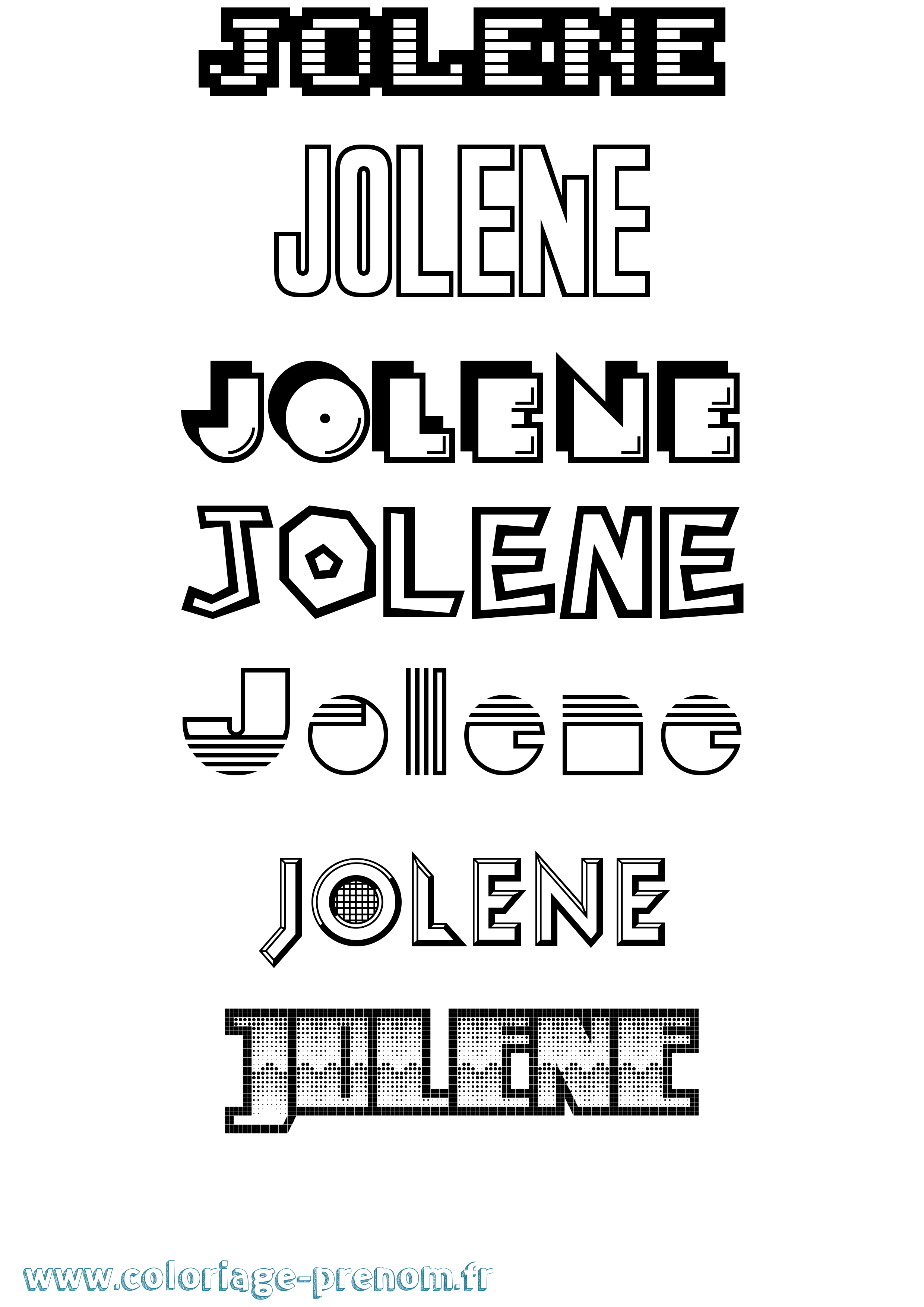 Coloriage Jolene Jeux Vidéos Coloriage prénom Jolene Jeux Vidéos