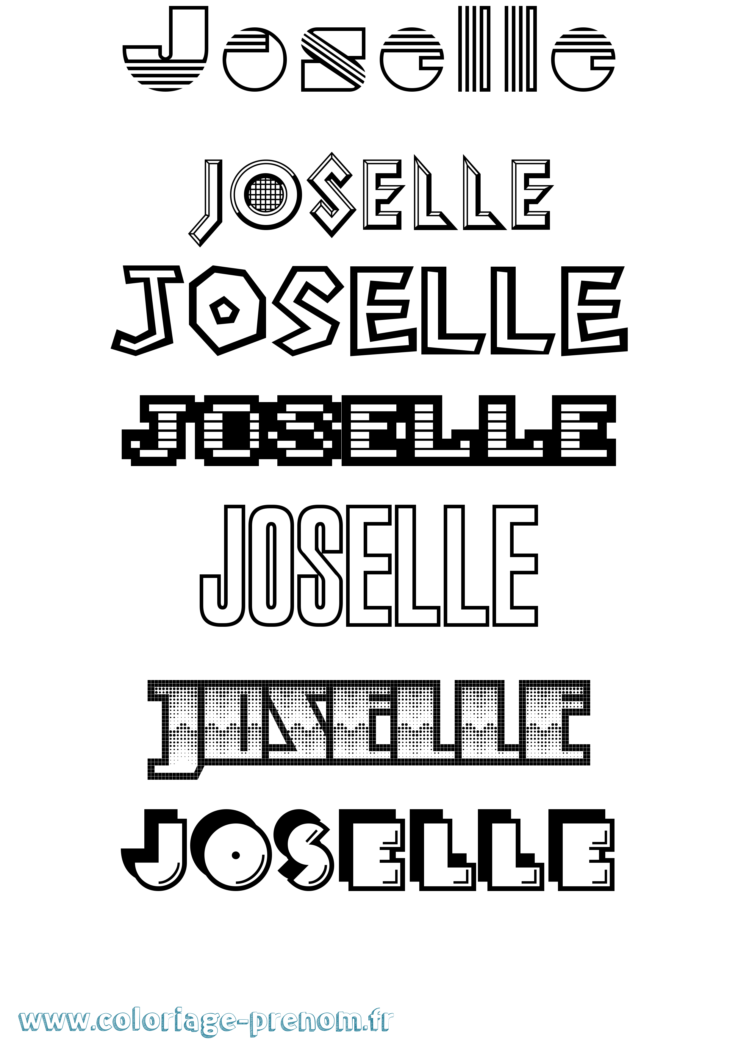 Coloriage Joselle Jeux Vidéos Coloriage prénom Joselle Jeux Vidéos