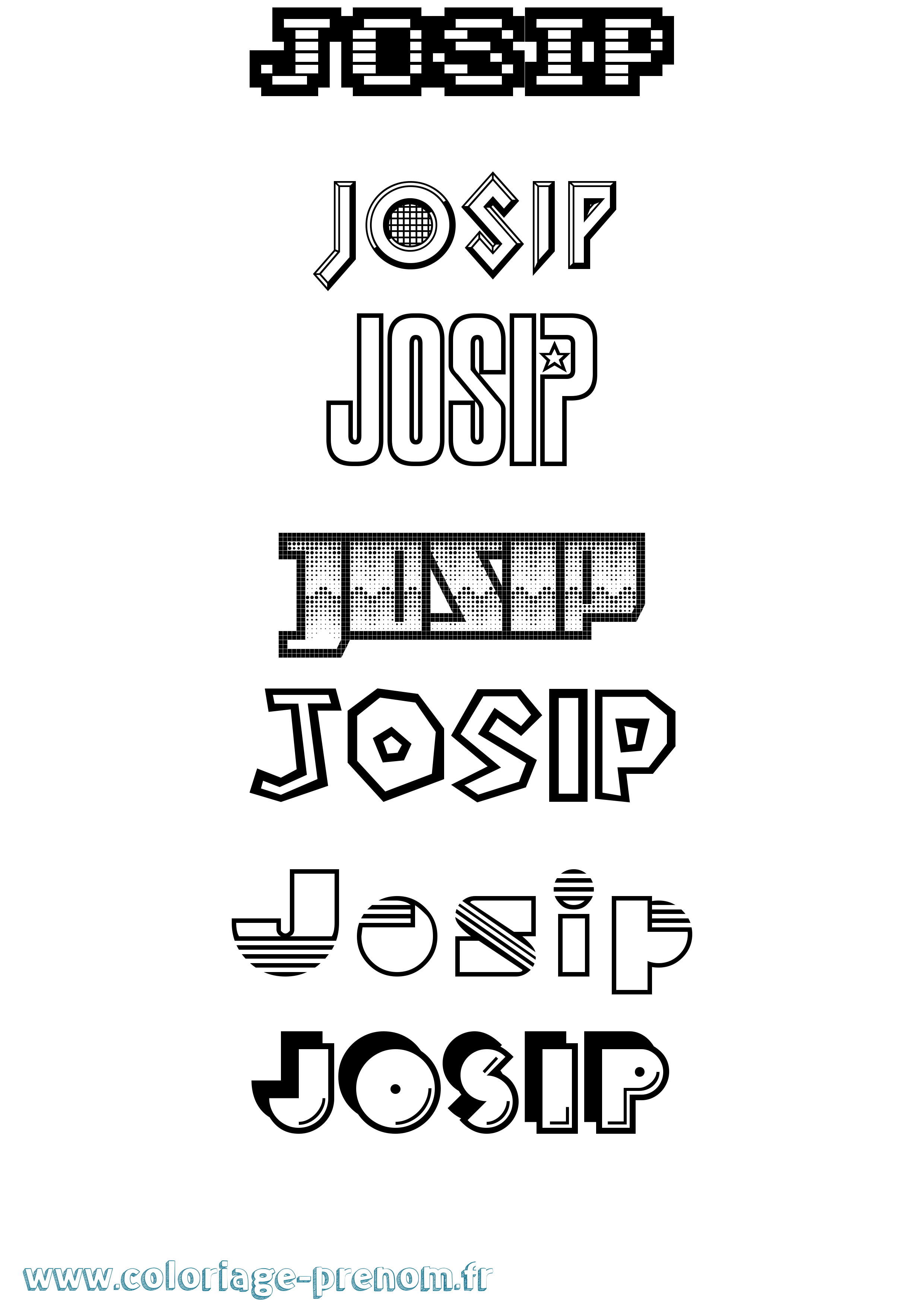 Coloriage Josip Jeux Vidéos Coloriage prénom Josip Jeux Vidéos