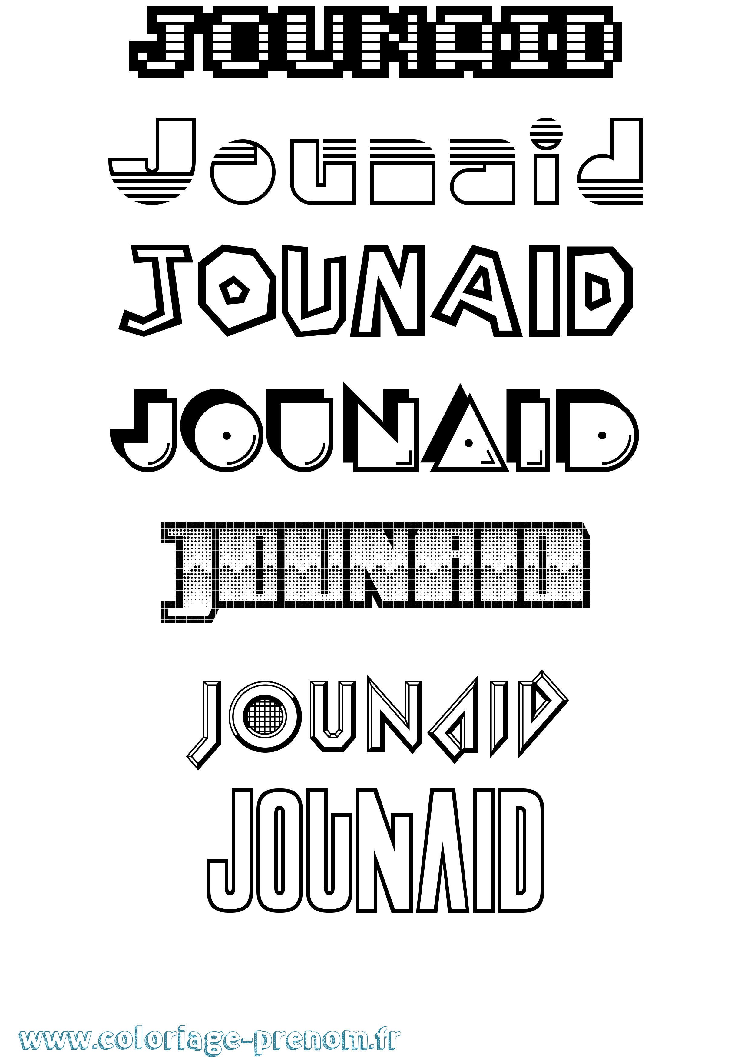 Coloriage Jounaid Jeux Vidéos Coloriage prénom Jounaid Jeux Vidéos