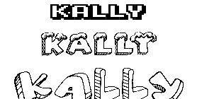 Coloriage Kally