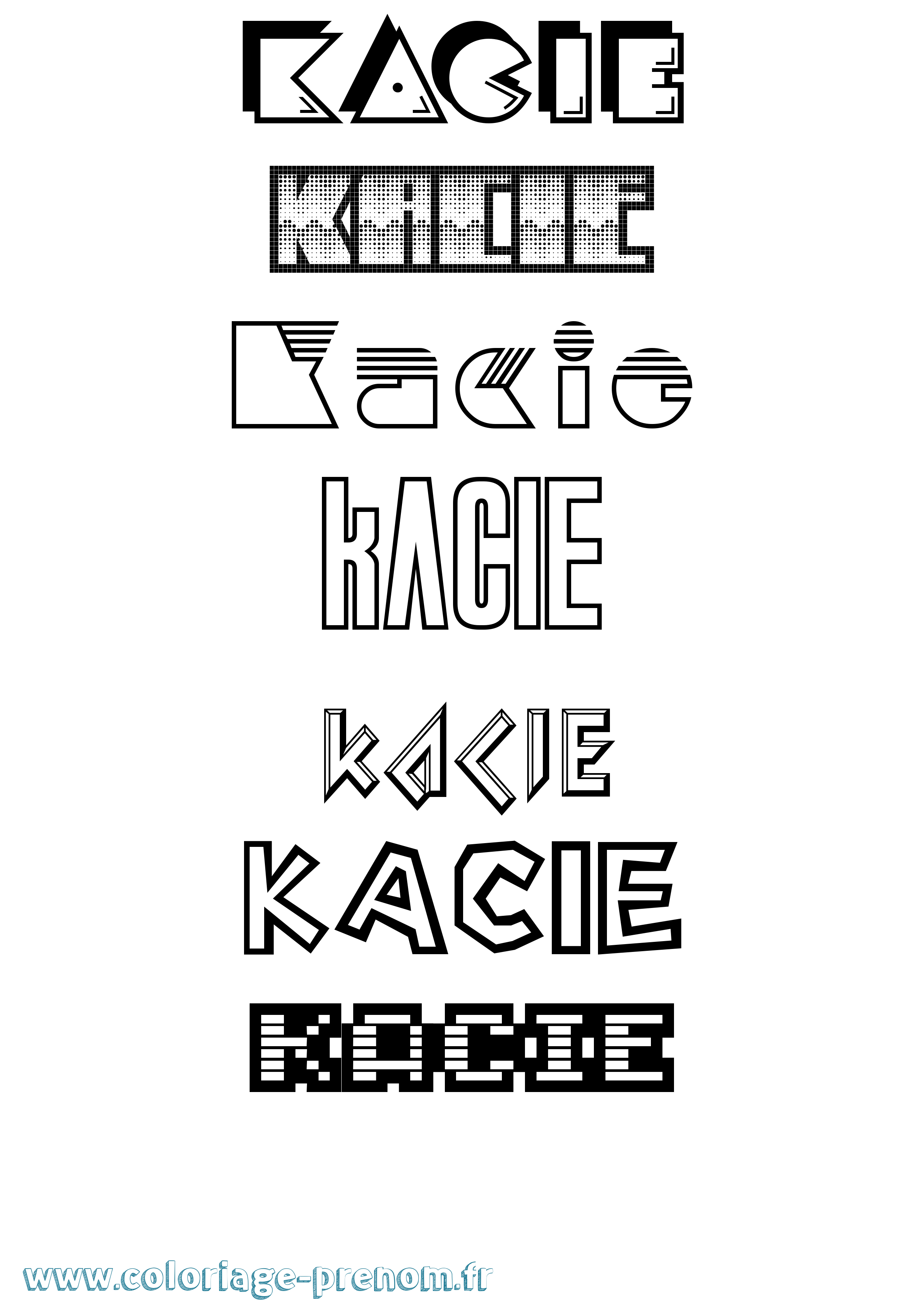 Coloriage Kacie Jeux Vidéos Coloriage prénom Kacie Jeux Vidéos