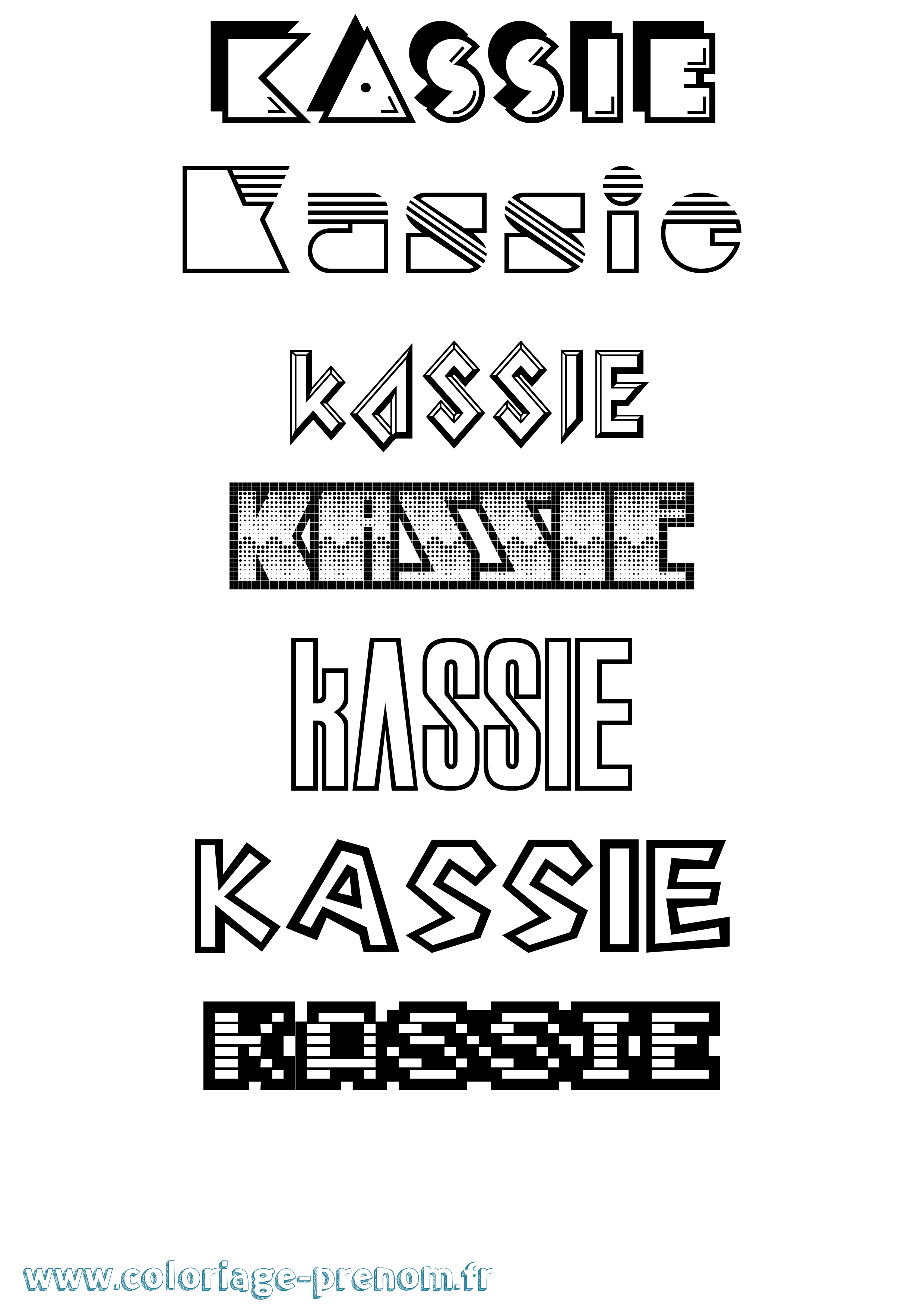 Coloriage Kassie Jeux Vidéos Coloriage prénom Kassie Jeux Vidéos