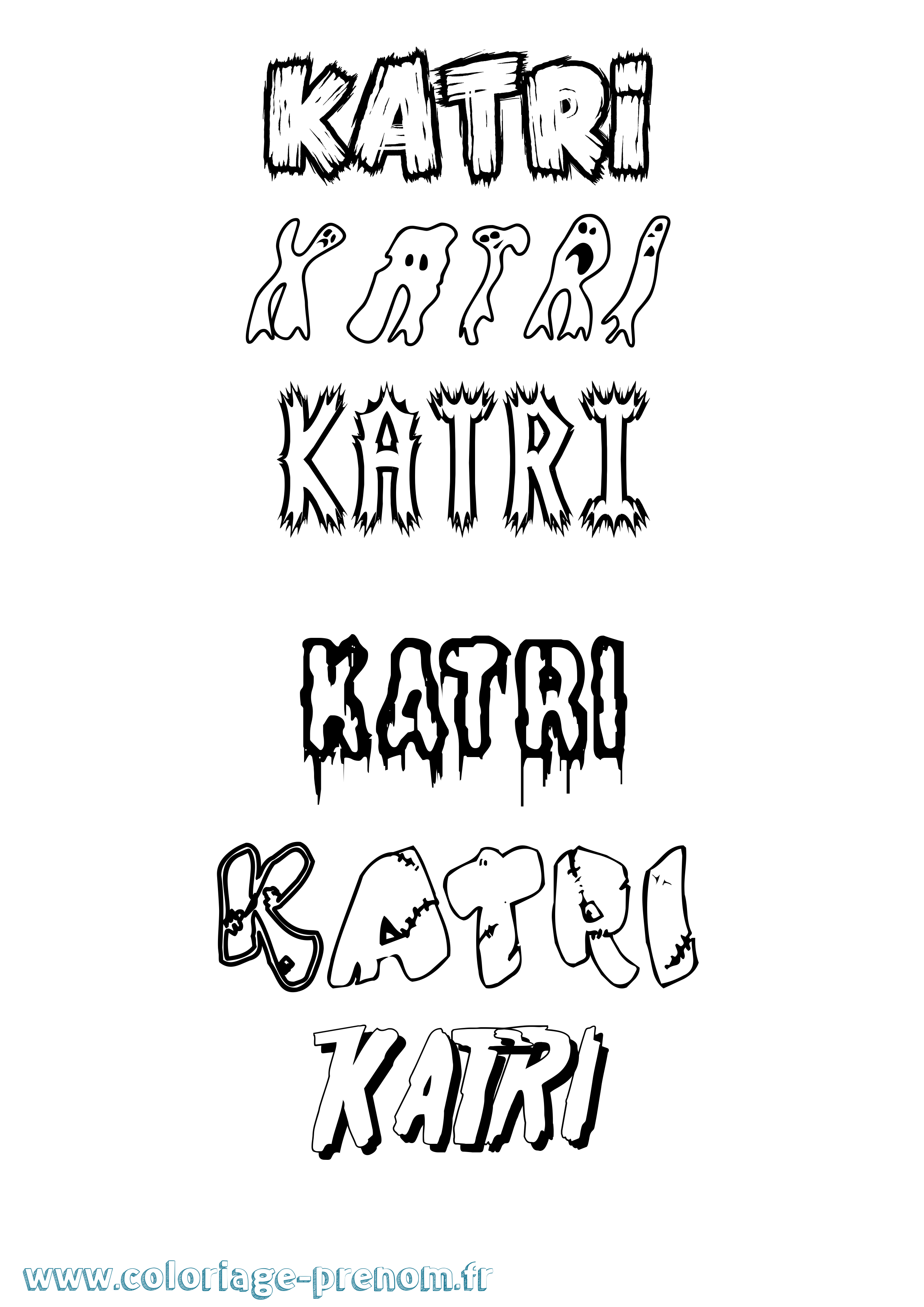 Coloriage Katri Frisson Coloriage prénom Katri Frisson