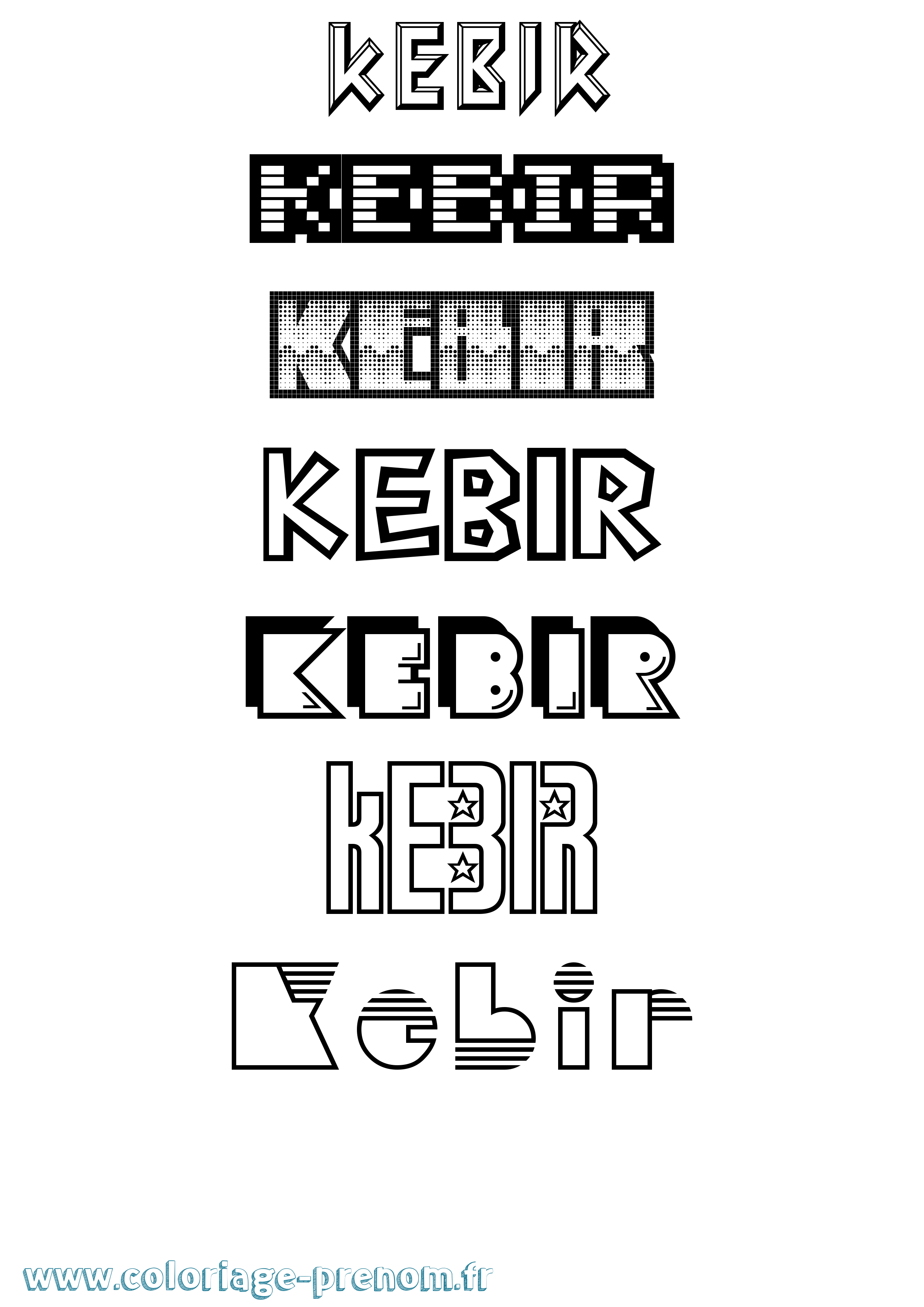Coloriage Kebir Jeux Vidéos Coloriage prénom Kebir Jeux Vidéos