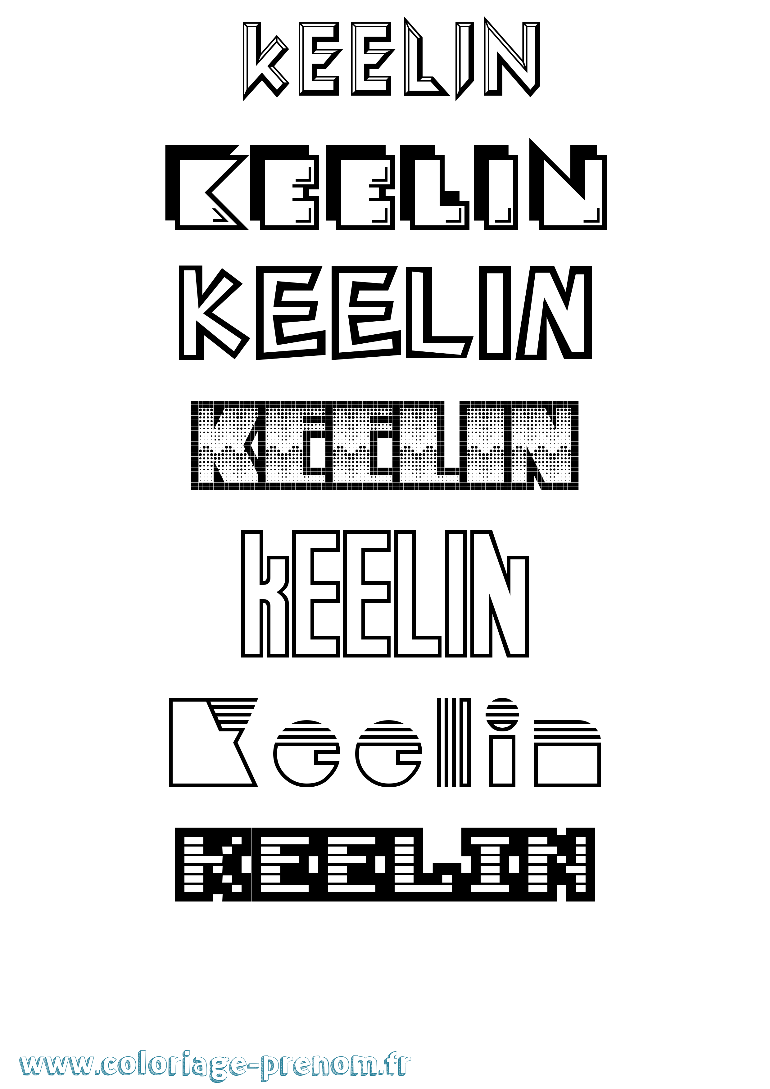 Coloriage Keelin Jeux Vidéos Coloriage prénom Keelin Jeux Vidéos
