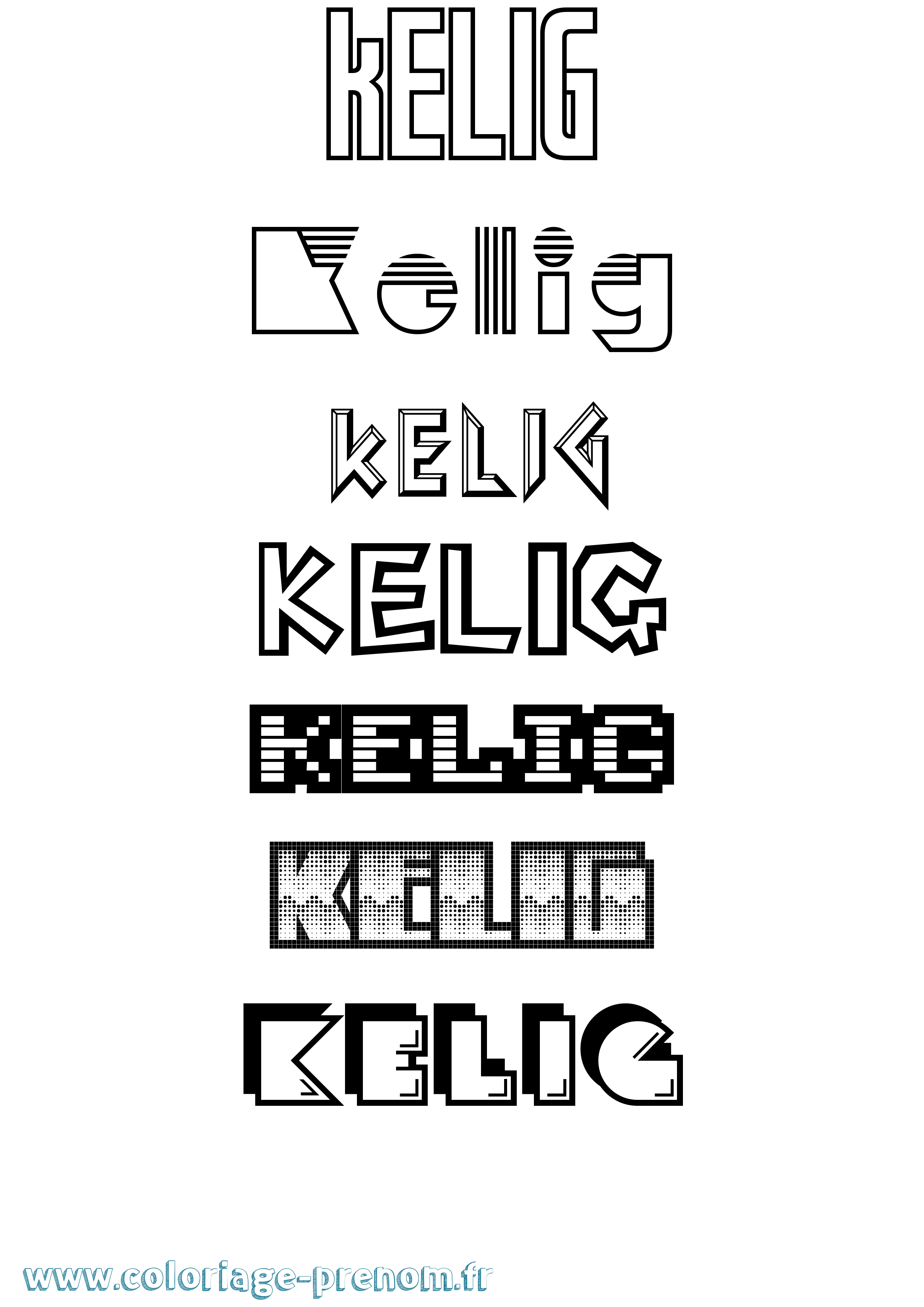 Coloriage Kelig Jeux Vidéos Coloriage prénom Kelig Jeux Vidéos