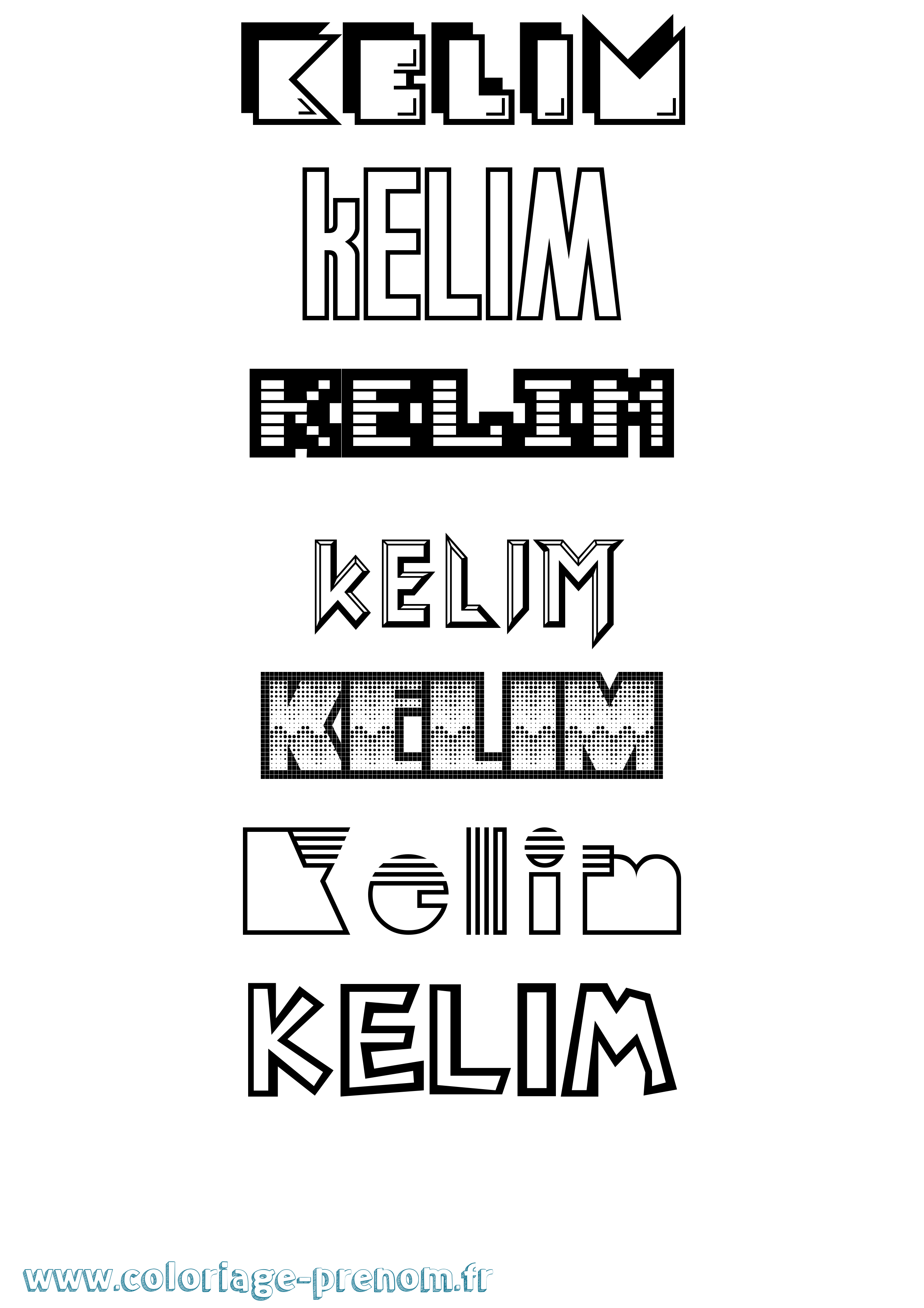 Coloriage Kelim Jeux Vidéos Coloriage prénom Kelim Jeux Vidéos
