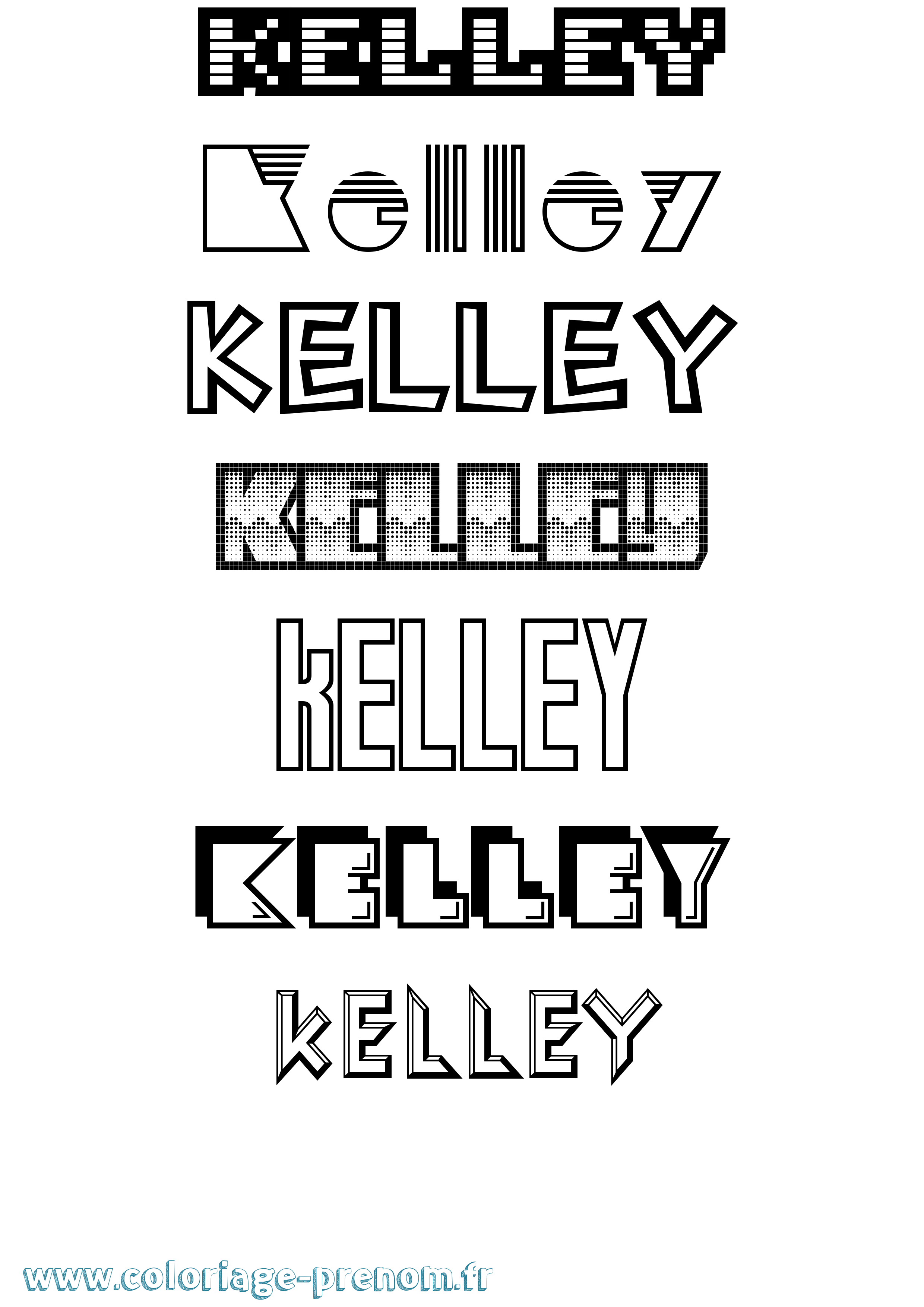 Coloriage Kelley Jeux Vidéos Coloriage prénom Kelley Jeux Vidéos