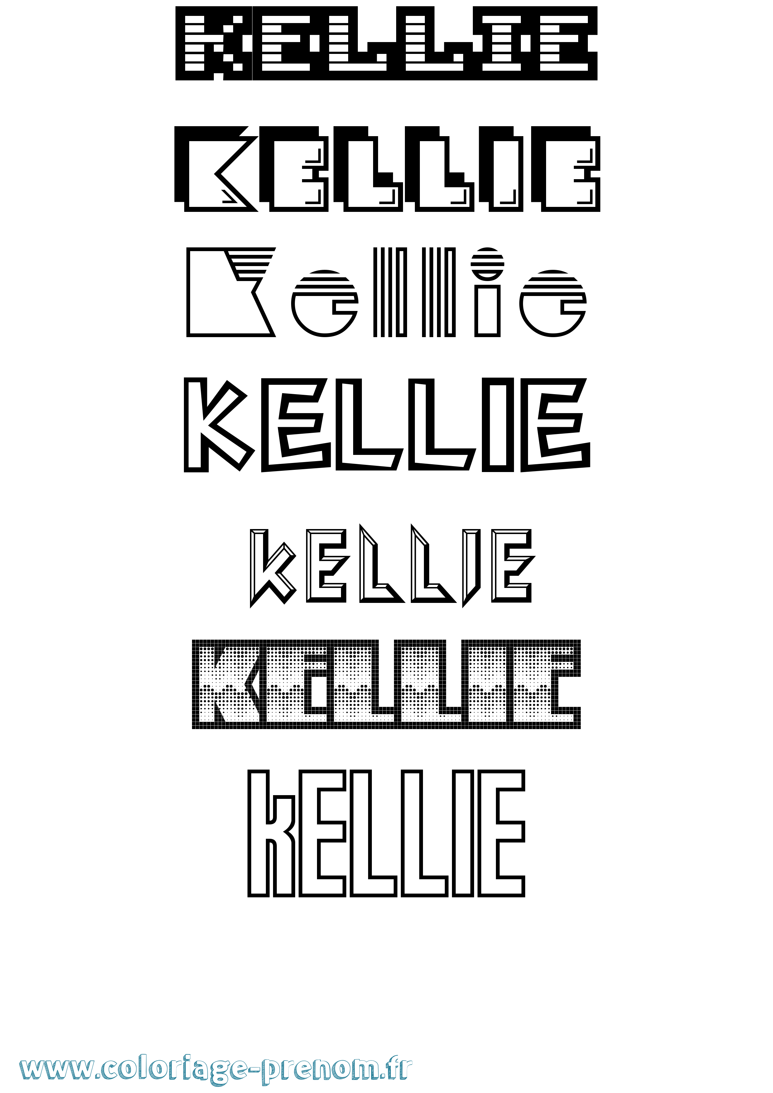 Coloriage Kellie Jeux Vidéos Coloriage prénom Kellie Jeux Vidéos