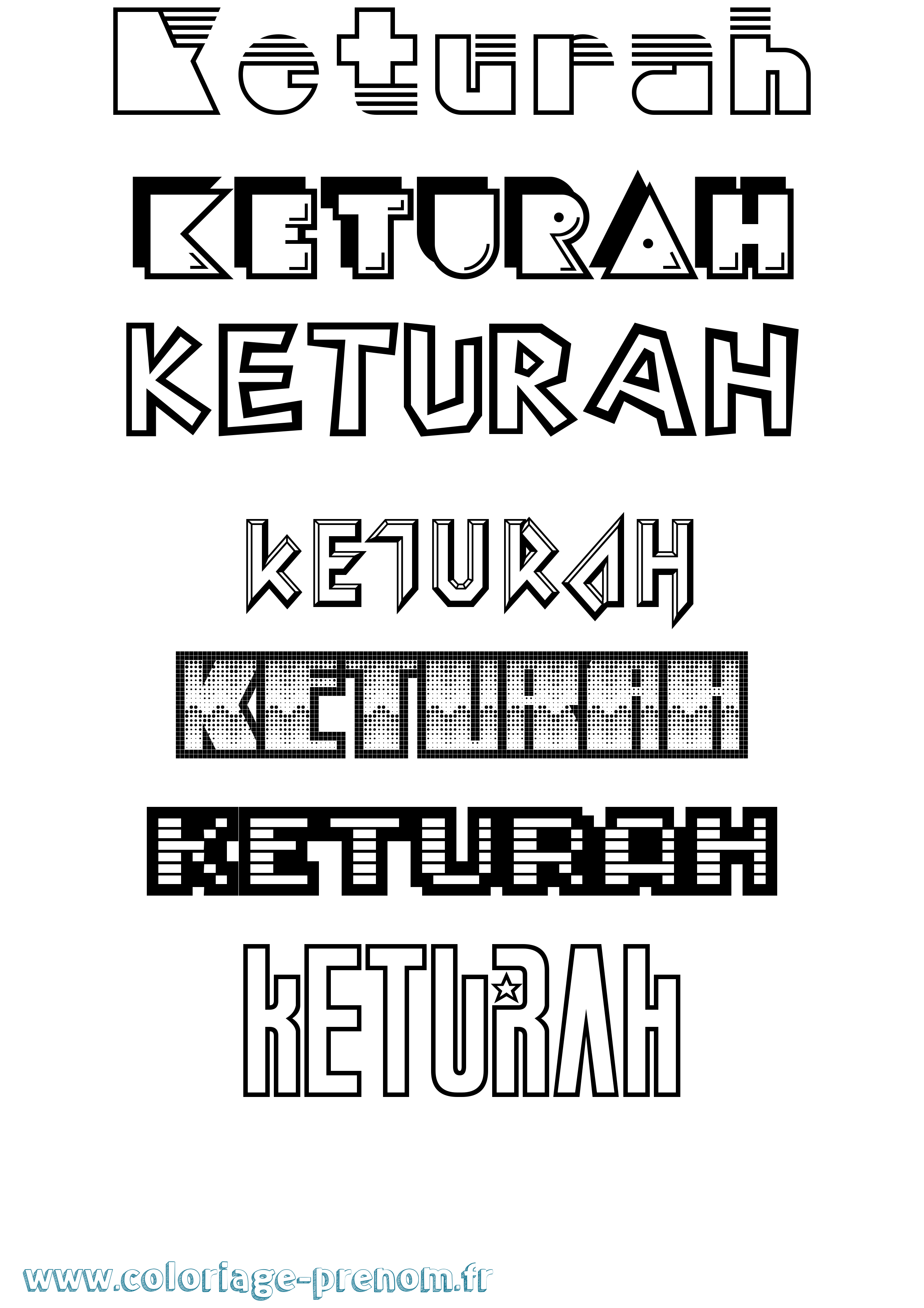 Coloriage Keturah Jeux Vidéos Coloriage prénom Keturah Jeux Vidéos