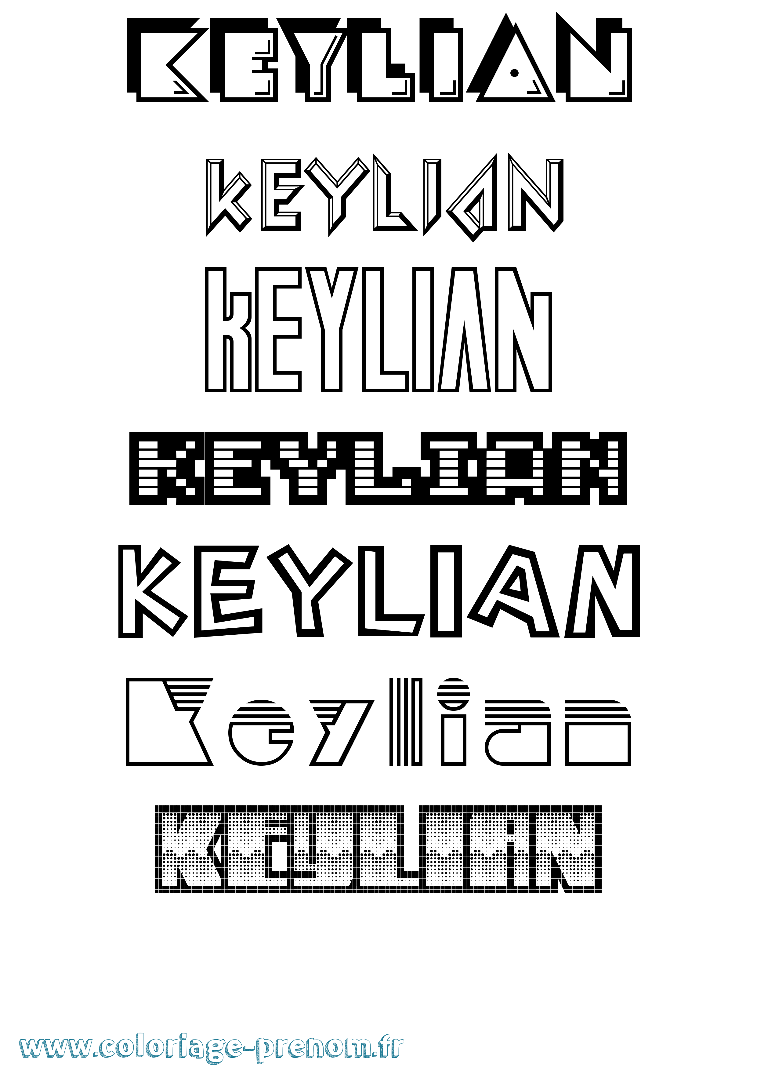Coloriage Keylian Jeux Vidéos Coloriage prénom Keylian Jeux Vidéos