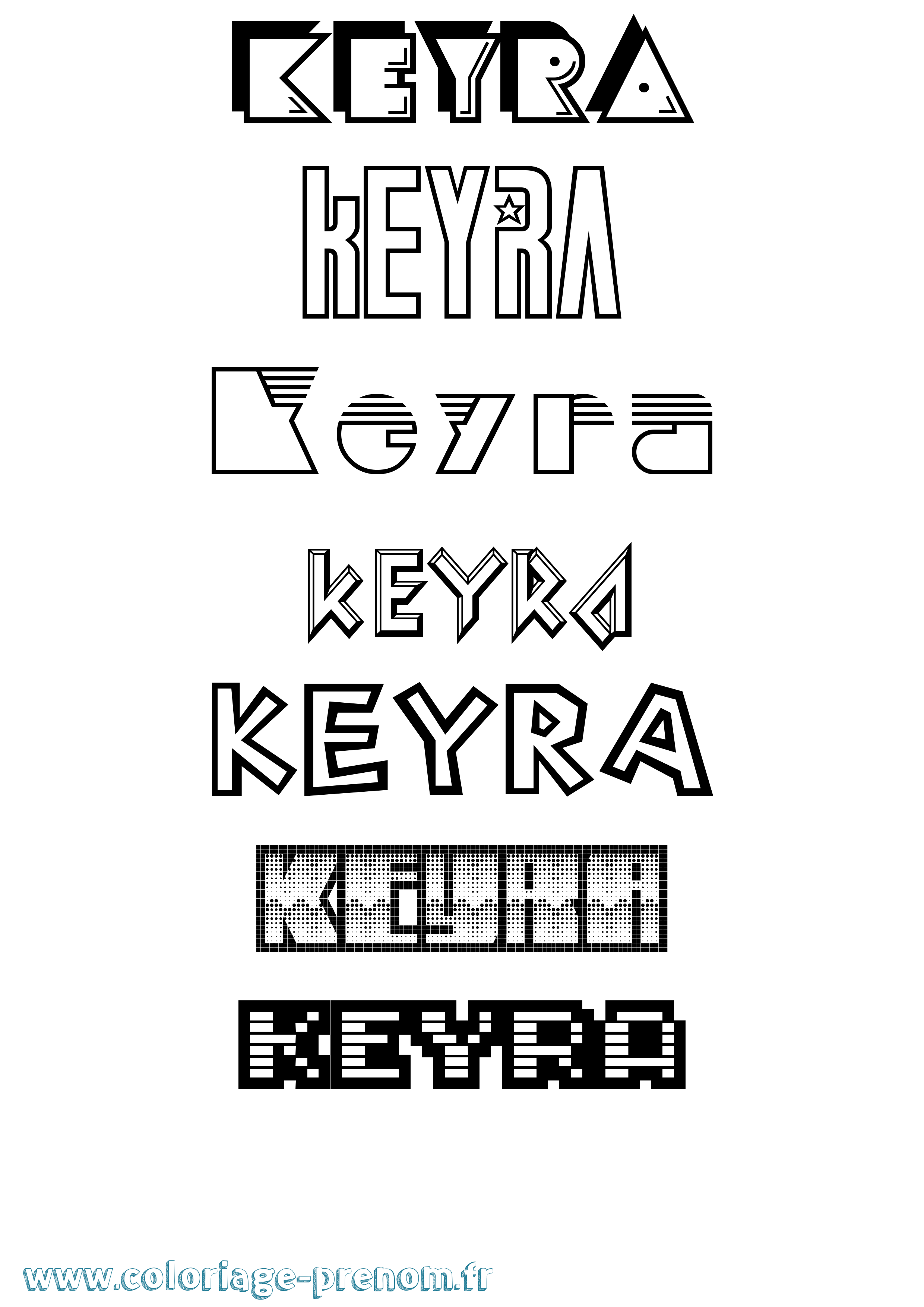 Coloriage Keyra Jeux Vidéos Coloriage prénom Keyra Jeux Vidéos