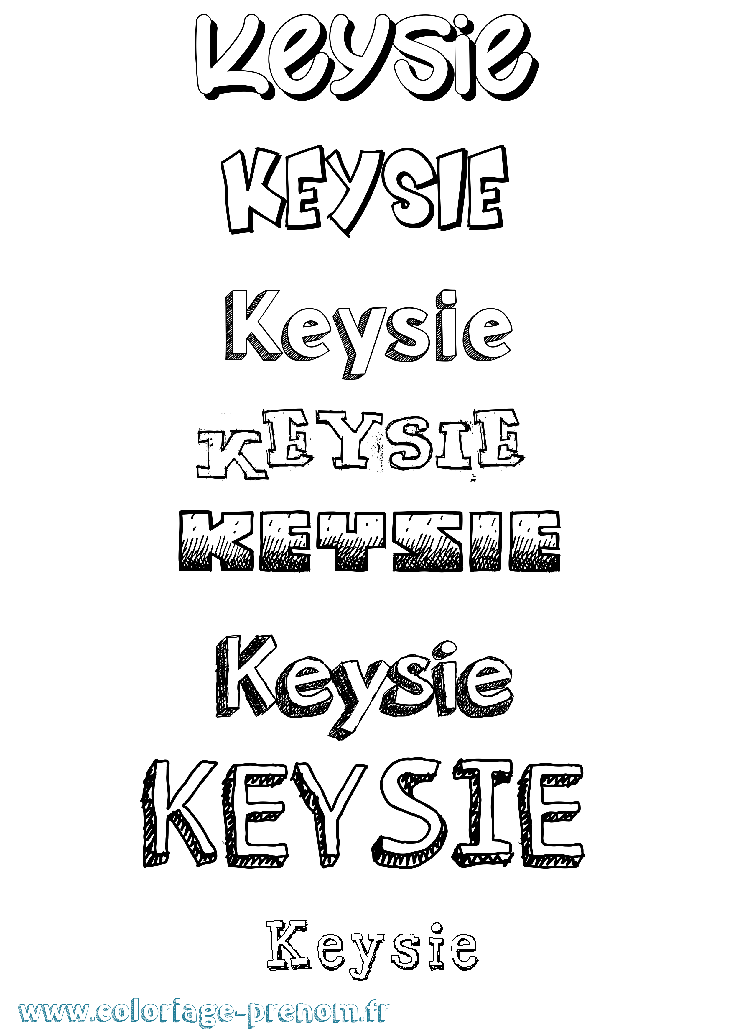 Coloriage Keysie Dessiné Coloriage prénom Keysie Dessiné