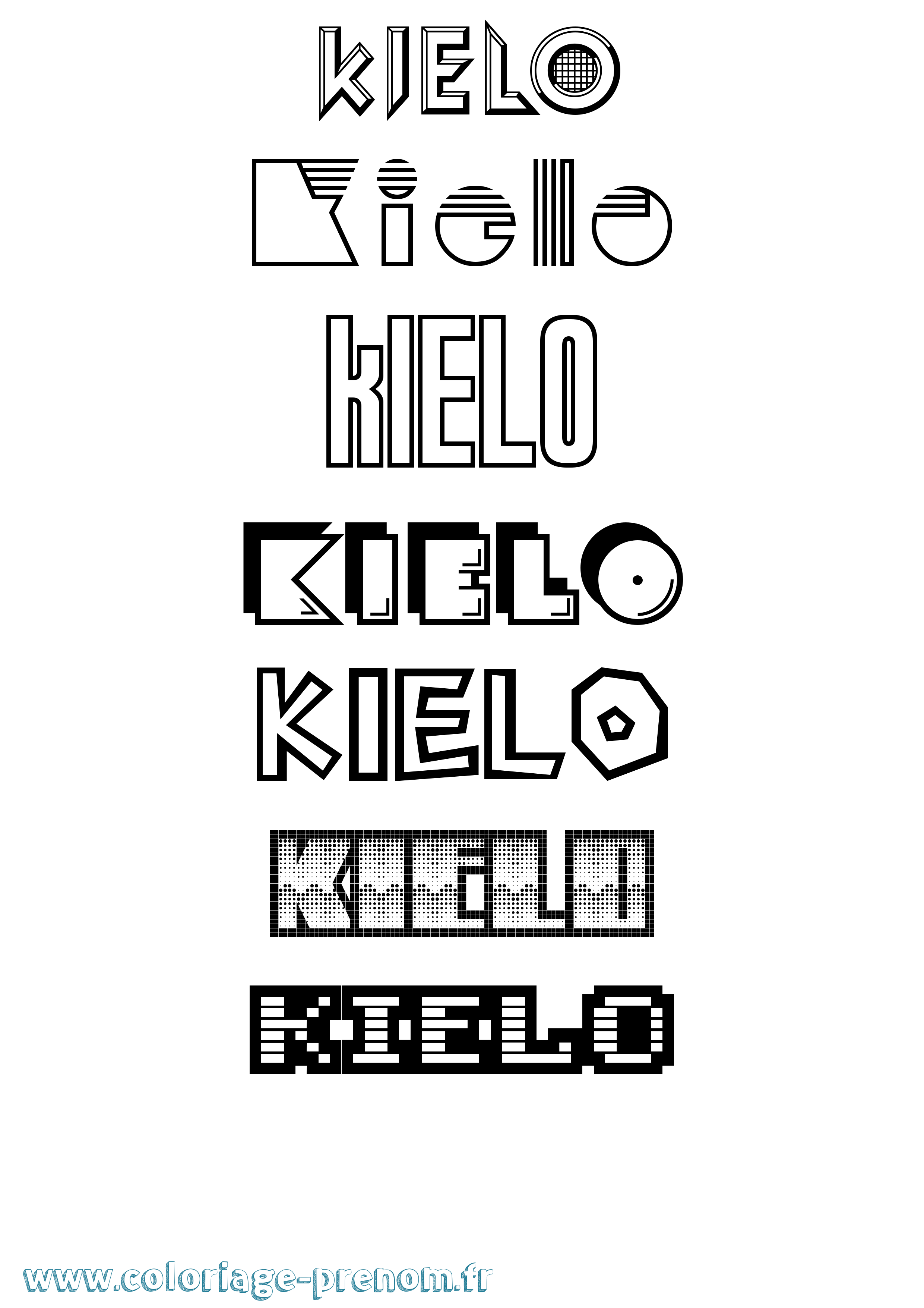 Coloriage Kielo Jeux Vidéos Coloriage prénom Kielo Jeux Vidéos