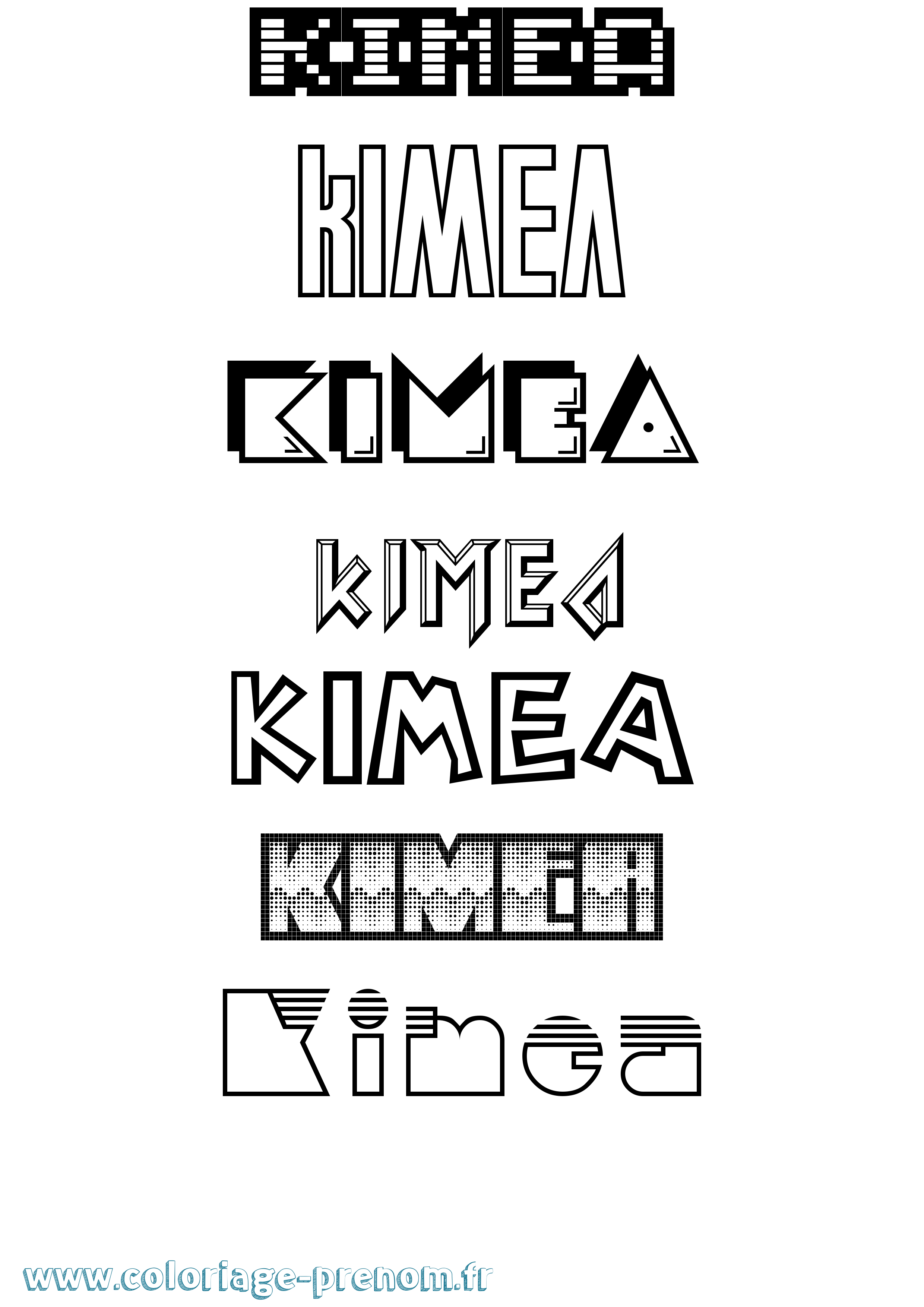 Coloriage Kimea Jeux Vidéos Coloriage prénom Kimea Jeux Vidéos
