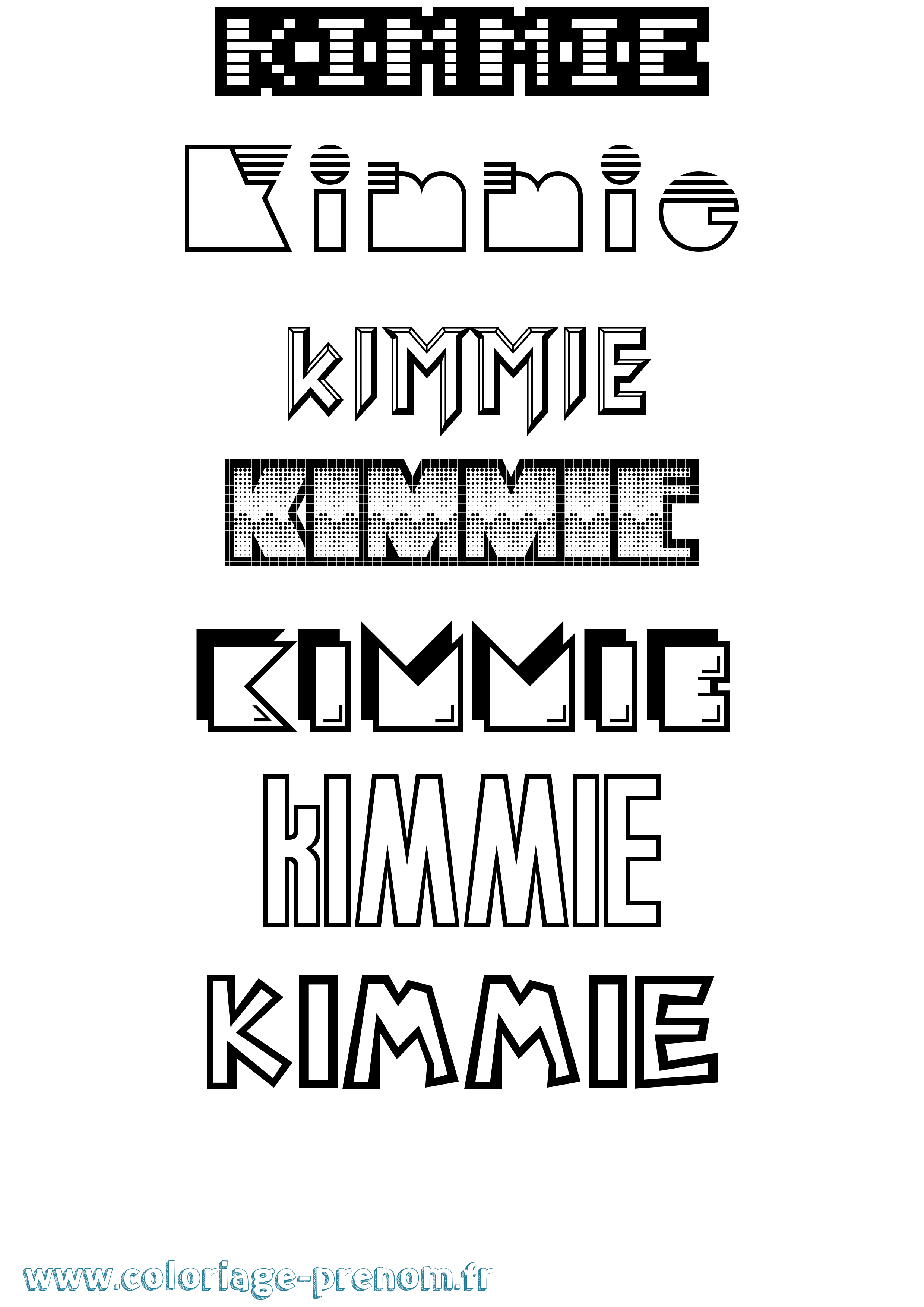 Coloriage Kimmie Jeux Vidéos Coloriage prénom Kimmie Jeux Vidéos